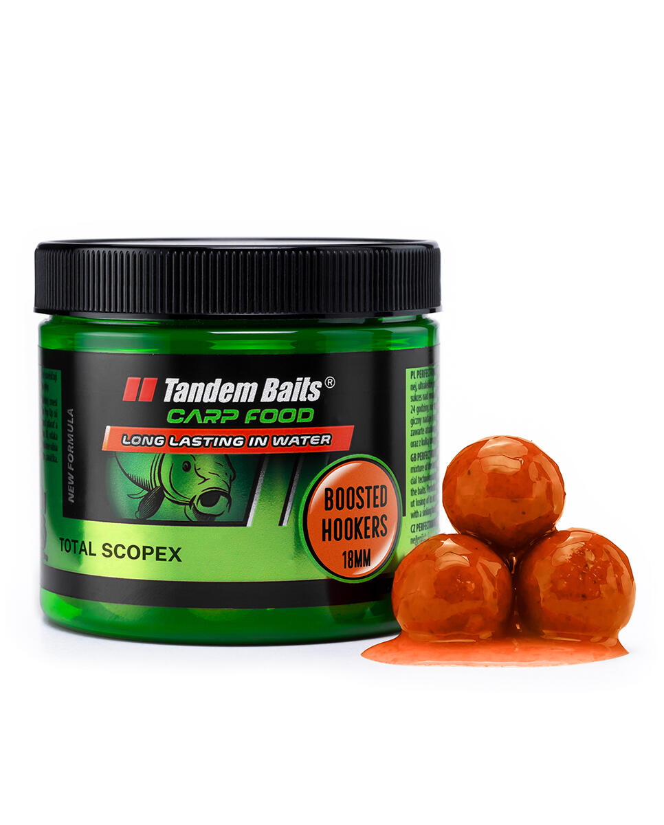 Kulki haczykowe Carp Food Boosted Hookers 18mm/300g Total Scopex