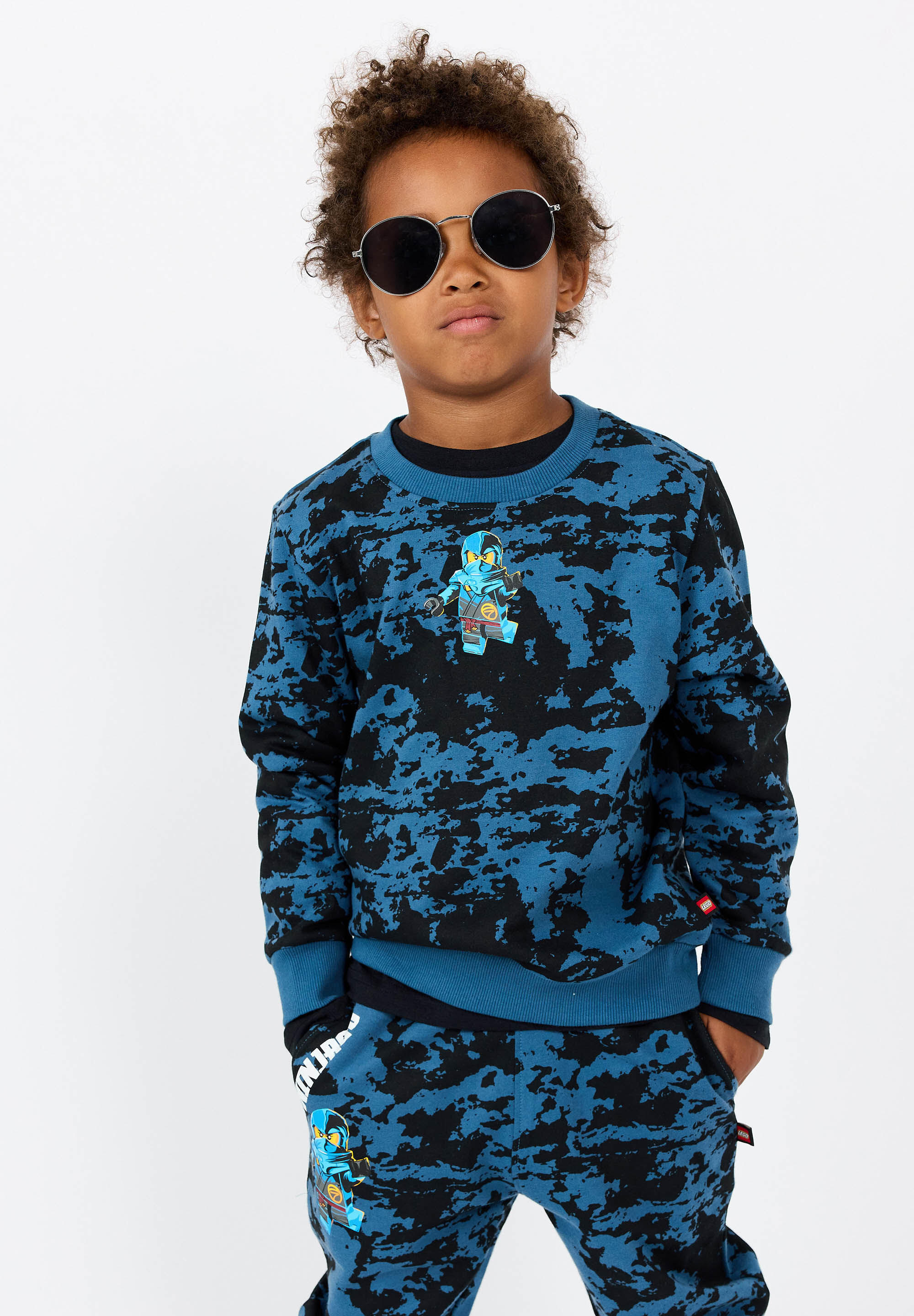 Bluza Dziecięca Bio Bawełna LEGO Ninjago Scout 603 Niebieska