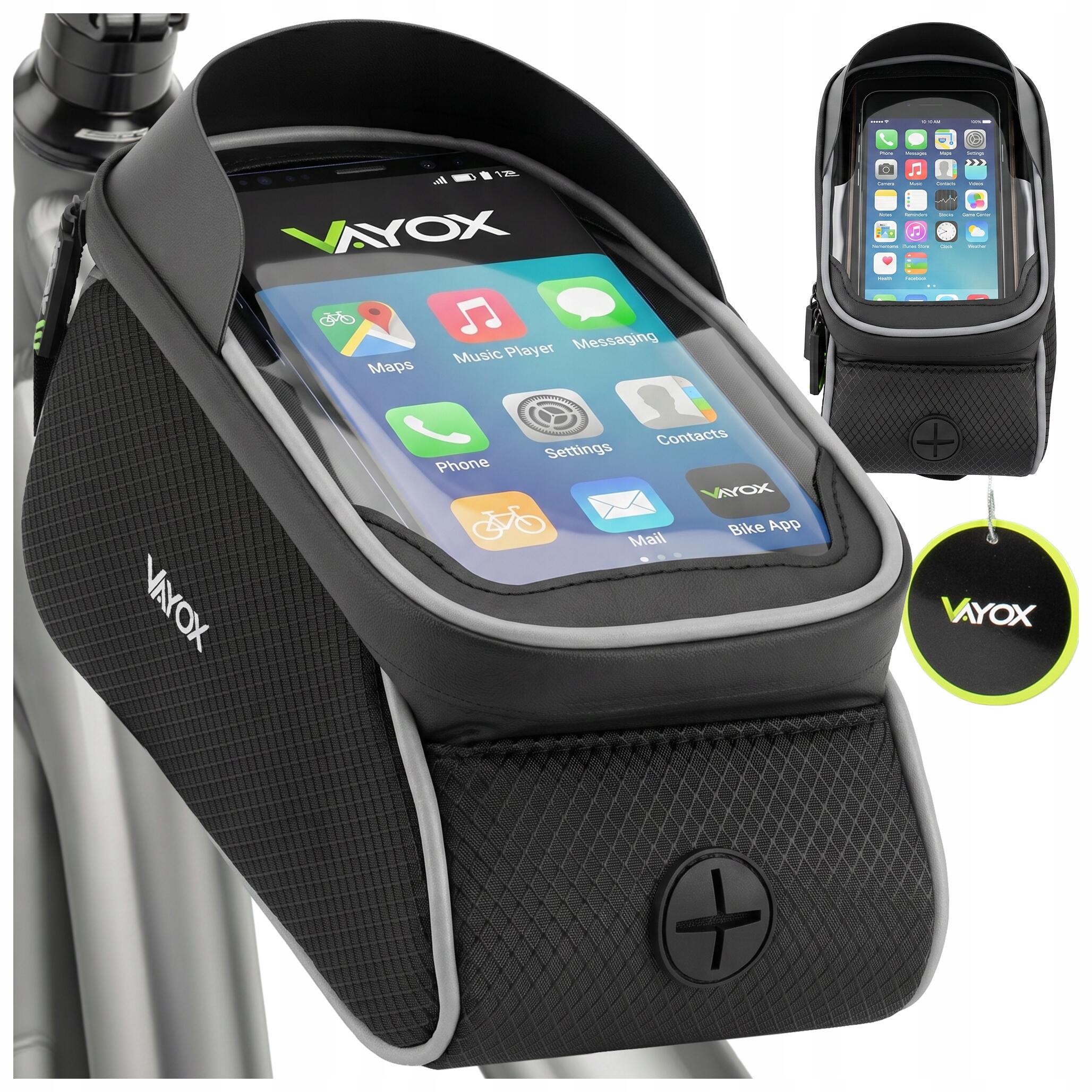 Torba rowerowa na ramę VAYOX VA0450 etui na telefon 1,2L