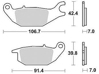 Trw MCB 738 Organic Brake Pads - Wysokiej Jakości Standard