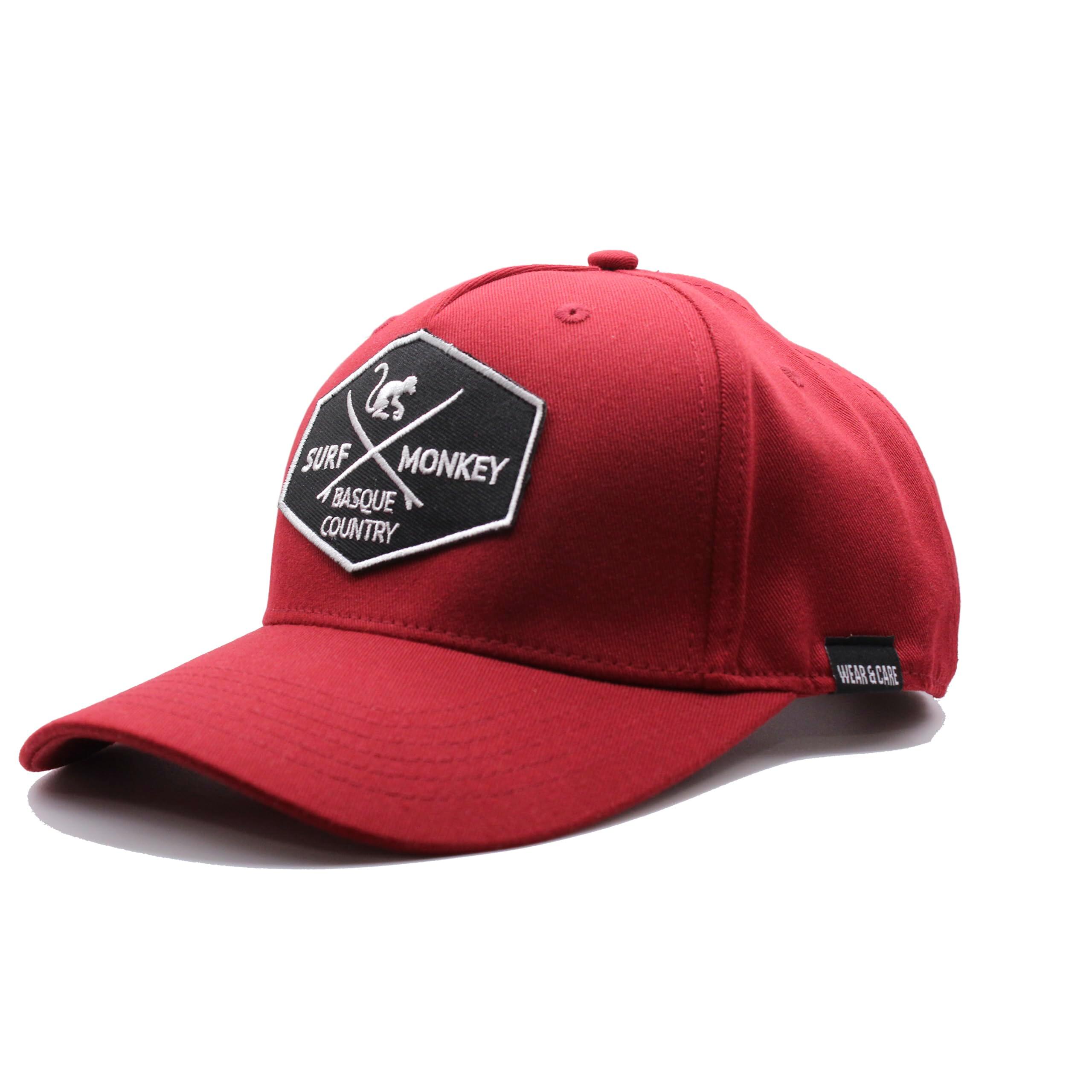 Czapka trucker –5 paneli –poliester z recyklingu /dla dorosłych (czerwony)
