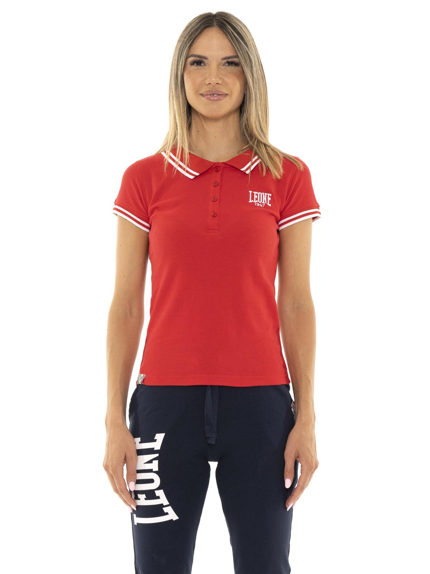 Koszulka polo damska z krótkim rękawem Leone Team Line