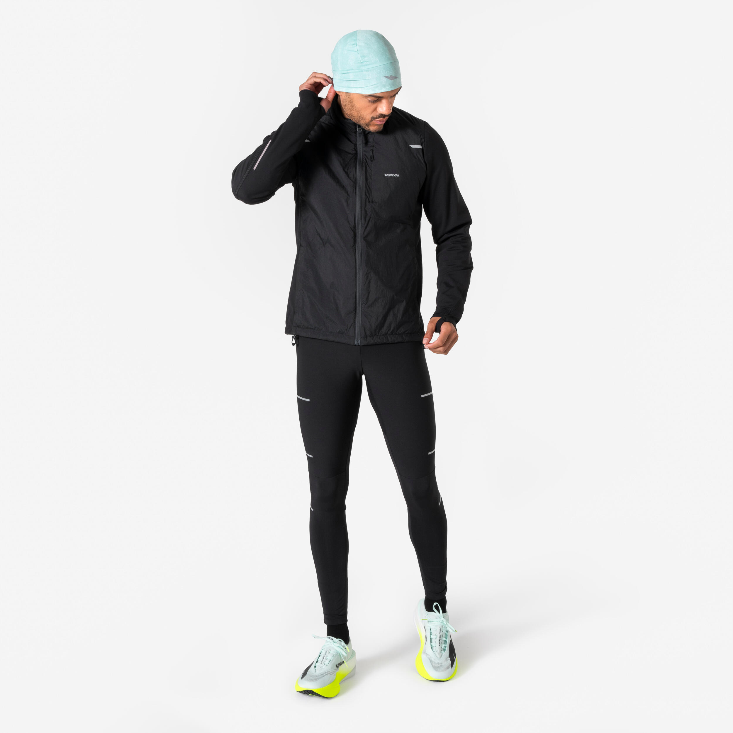 Legginsy do biegania męskie Kiprun Run 900 Rain