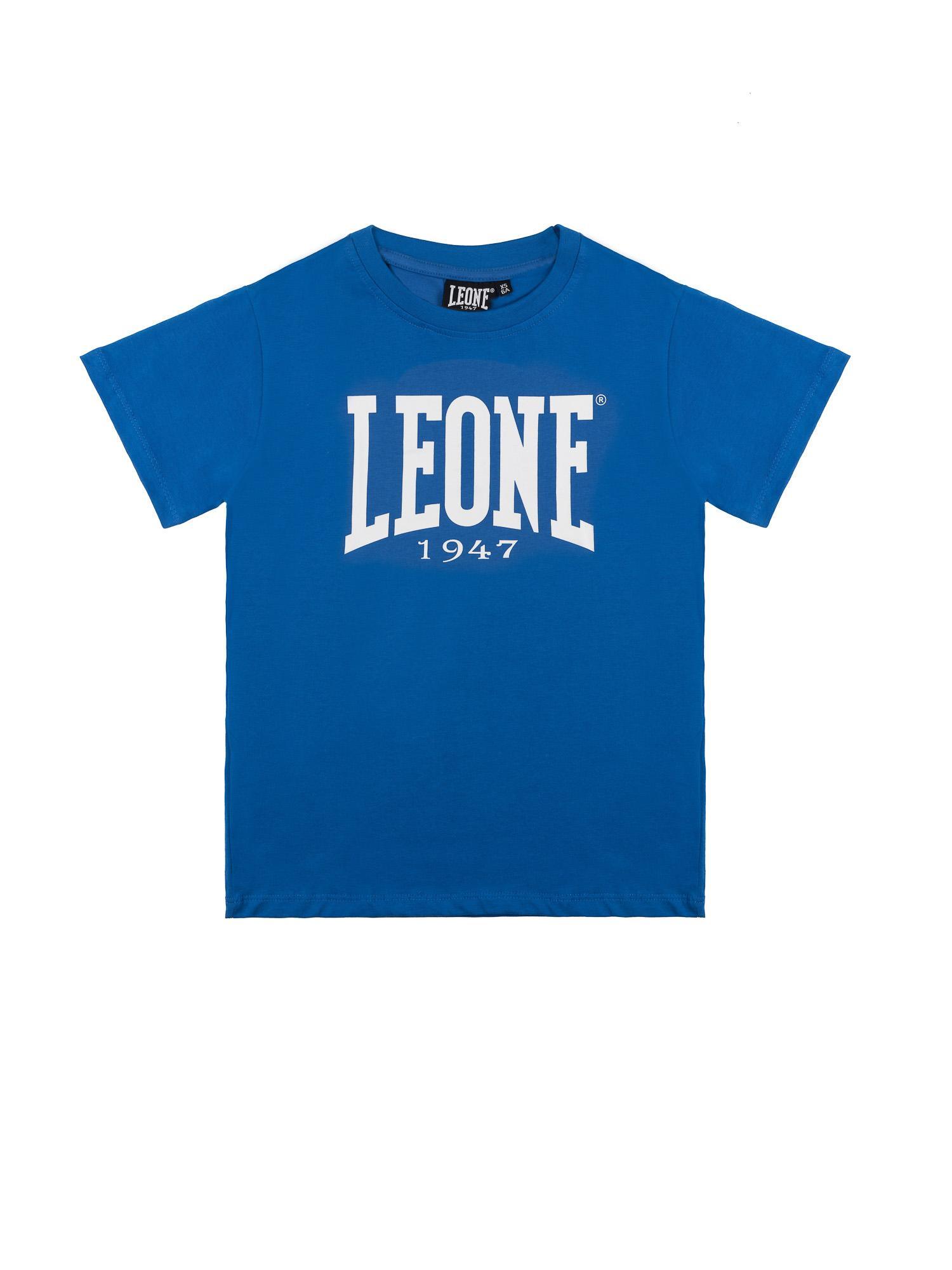 Leone 1947 Basic Kurzarm-T-Shirt z dużym logo dla Kinder