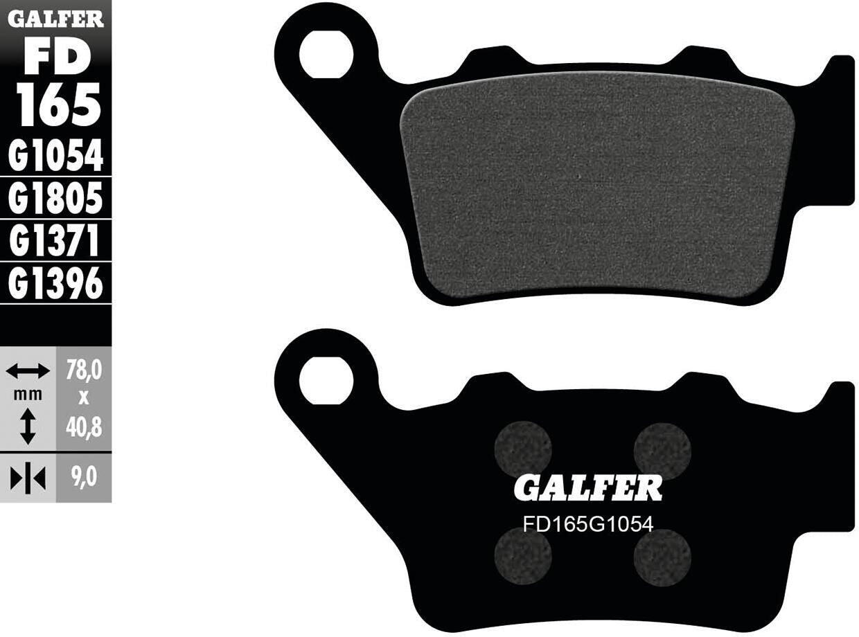 Galfer FD165 G1054 Organiczne Klocki Hamulcowe do Rowerów