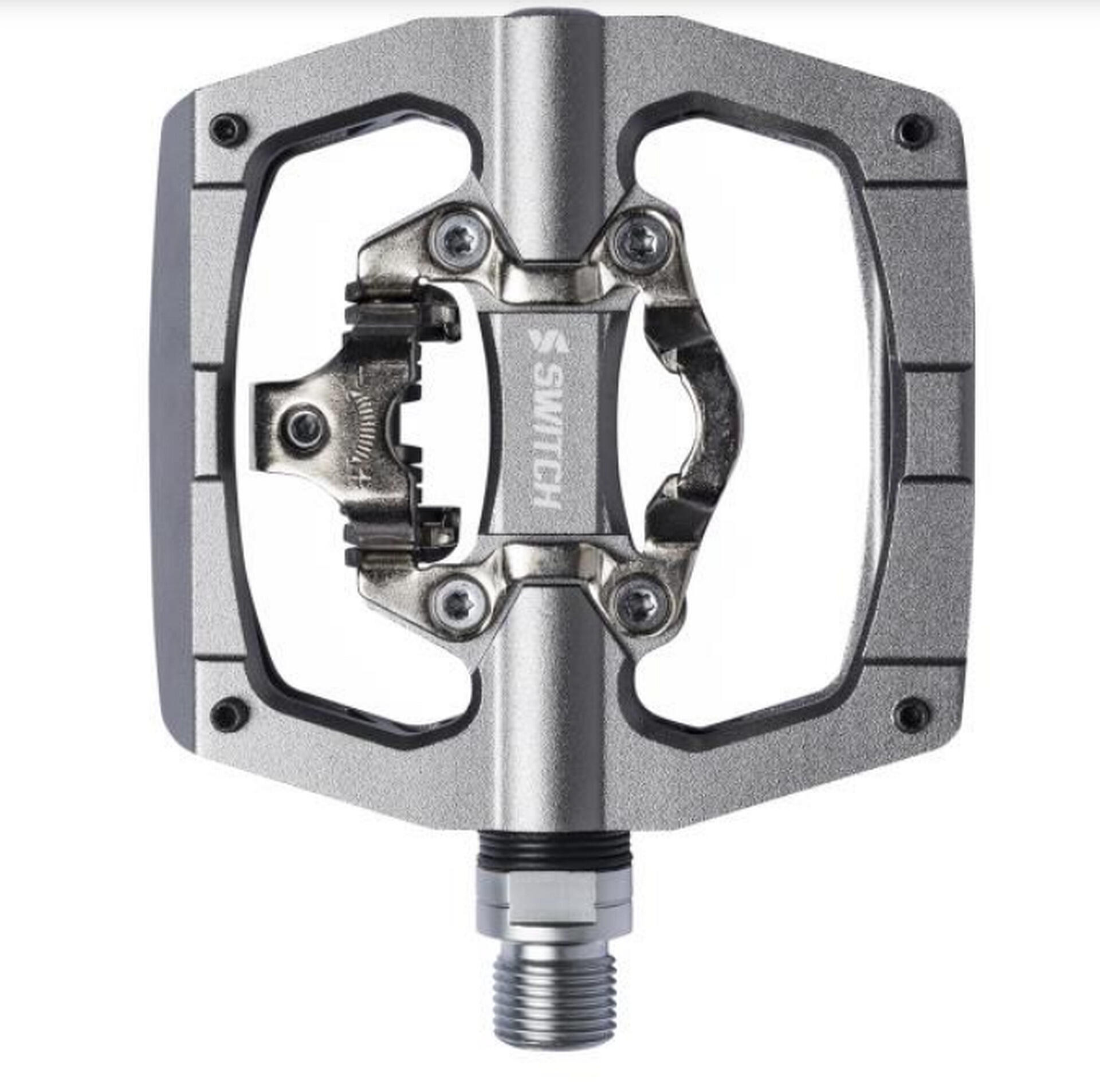 Pedał rowerowy MTB SWITCH NO FOOT, srebrny