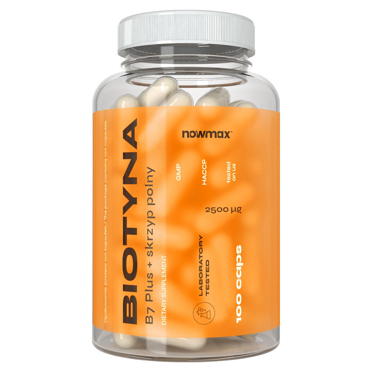 nowmax® Biotyna Plus + Skrzyp Polny 100 kaps