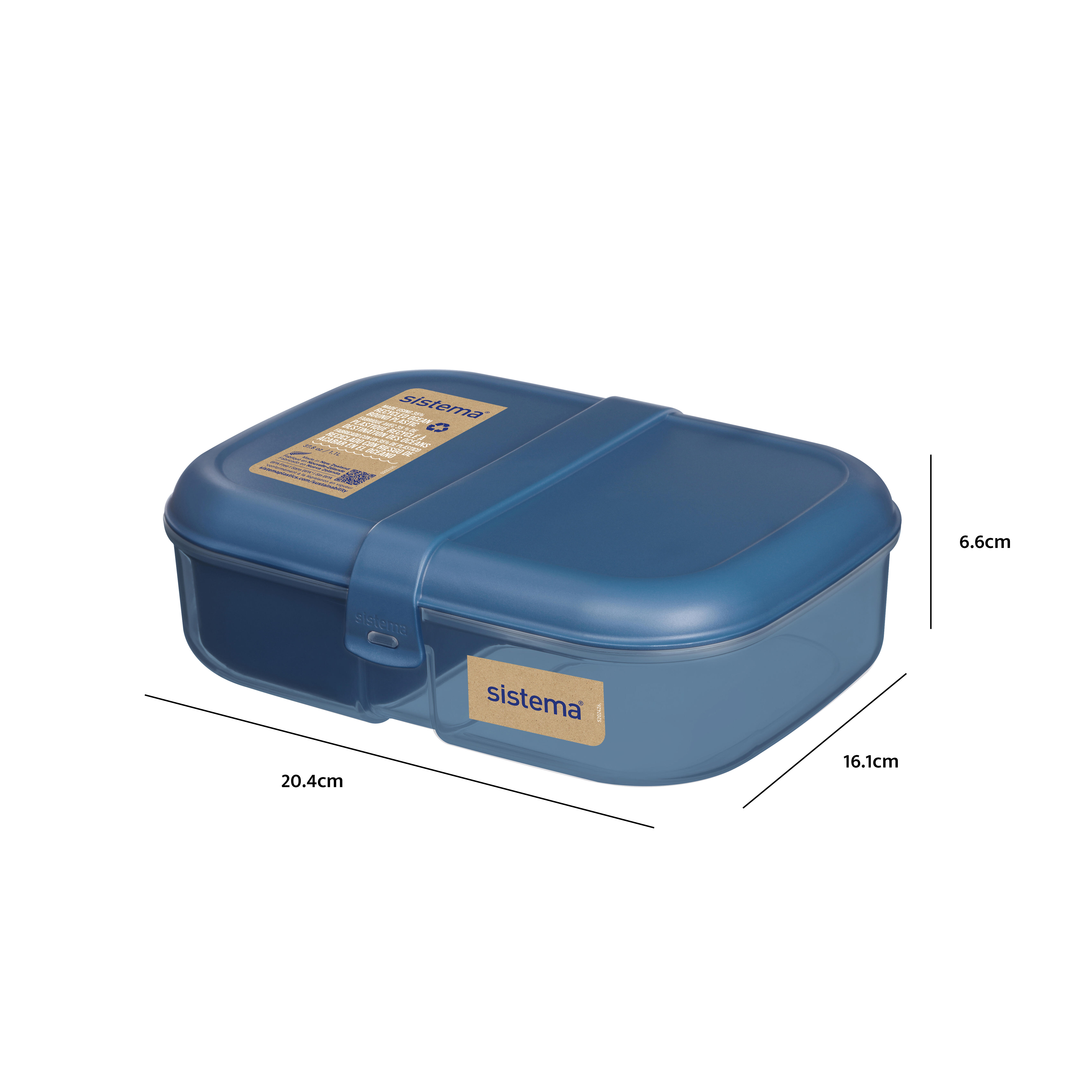 Ribbon Lunch Box Ocean Bound z pojemnikiem na jogurt 1,1 l