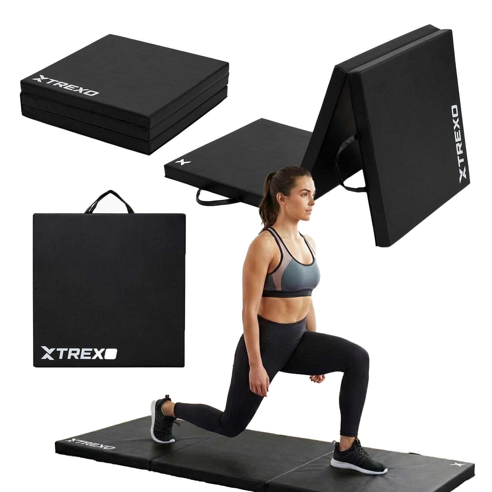 Materac gimnastyczny XTREXO składany 180 x 60 x 5 cm