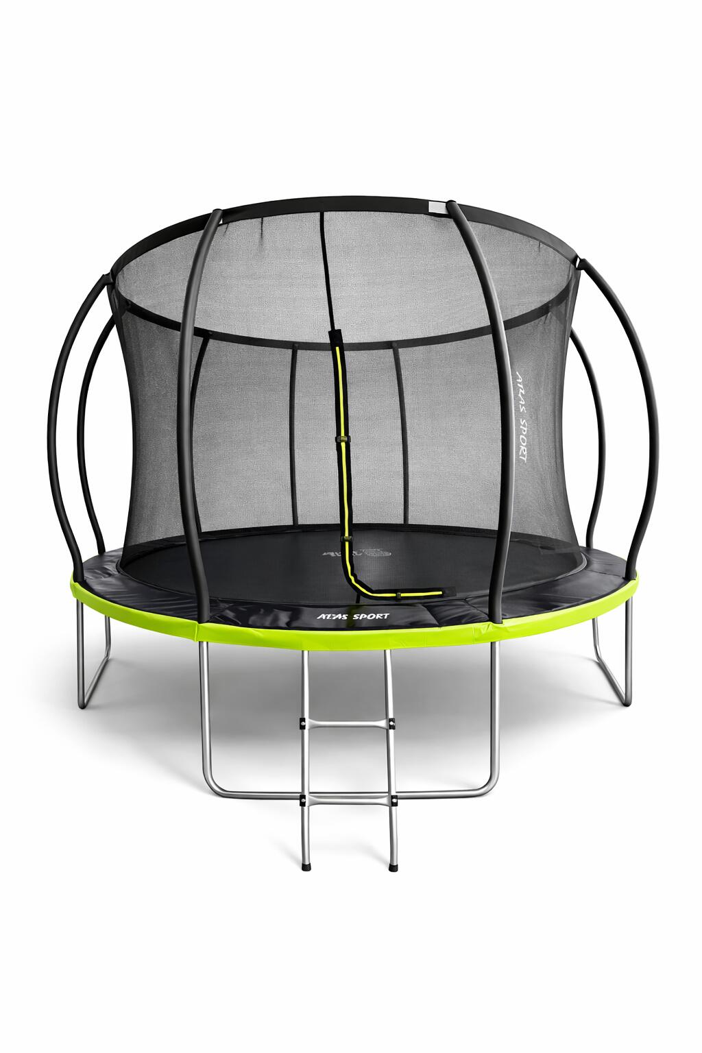 TRAMPOLINA OGRODOWA ATLAS SPORT 488 cm 16ft SIATKA 180 CM PRO ZIELONA