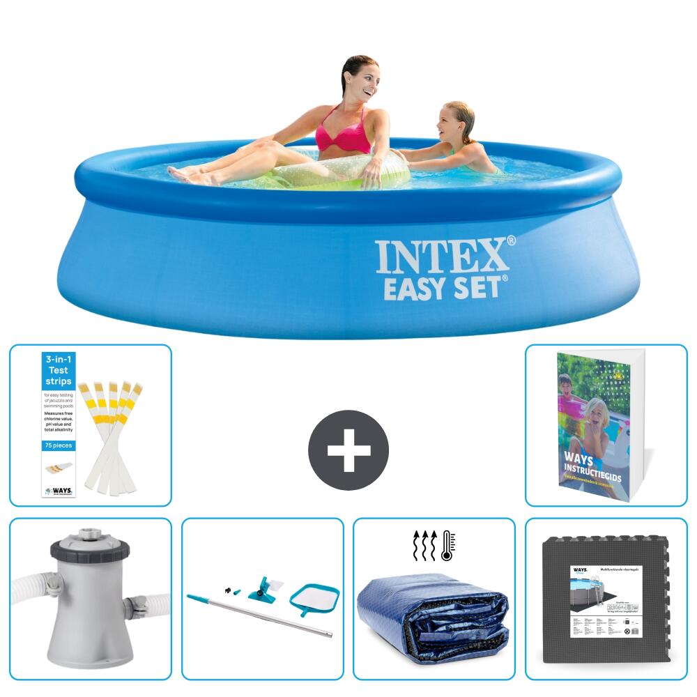 INTEX Basen Easy Set Okrągły - 244x61 cm - 7-częściowy S217
