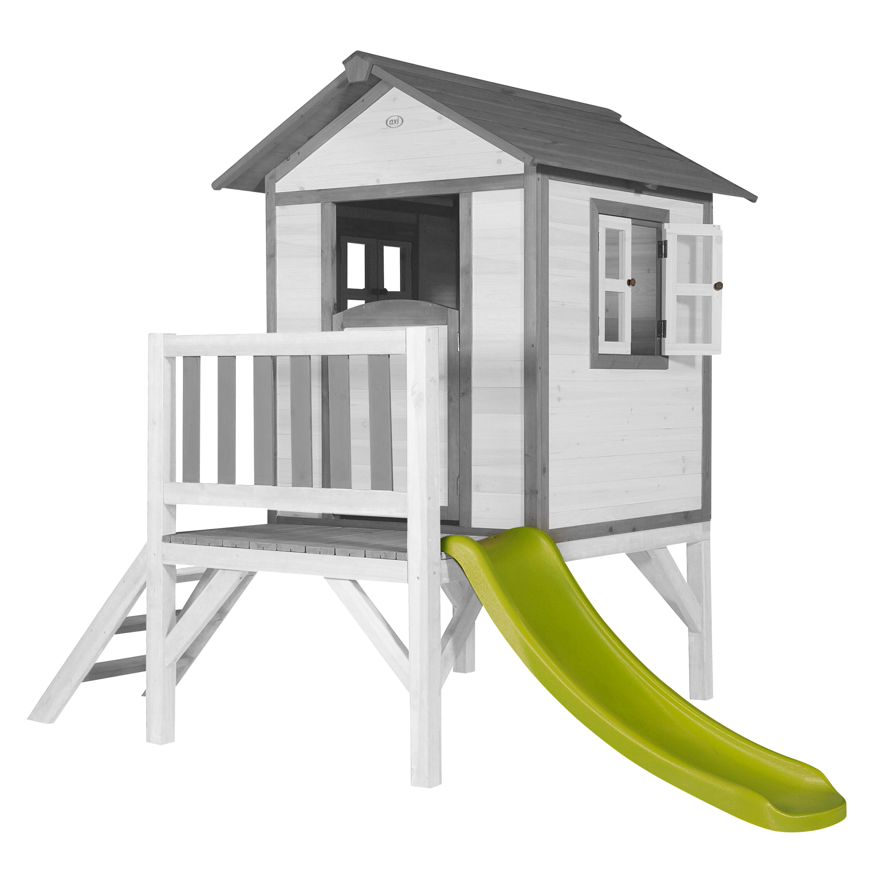 Domek dla dzieci AXI Beach Lodge XL, zjeżdżalnia, drewno FSC