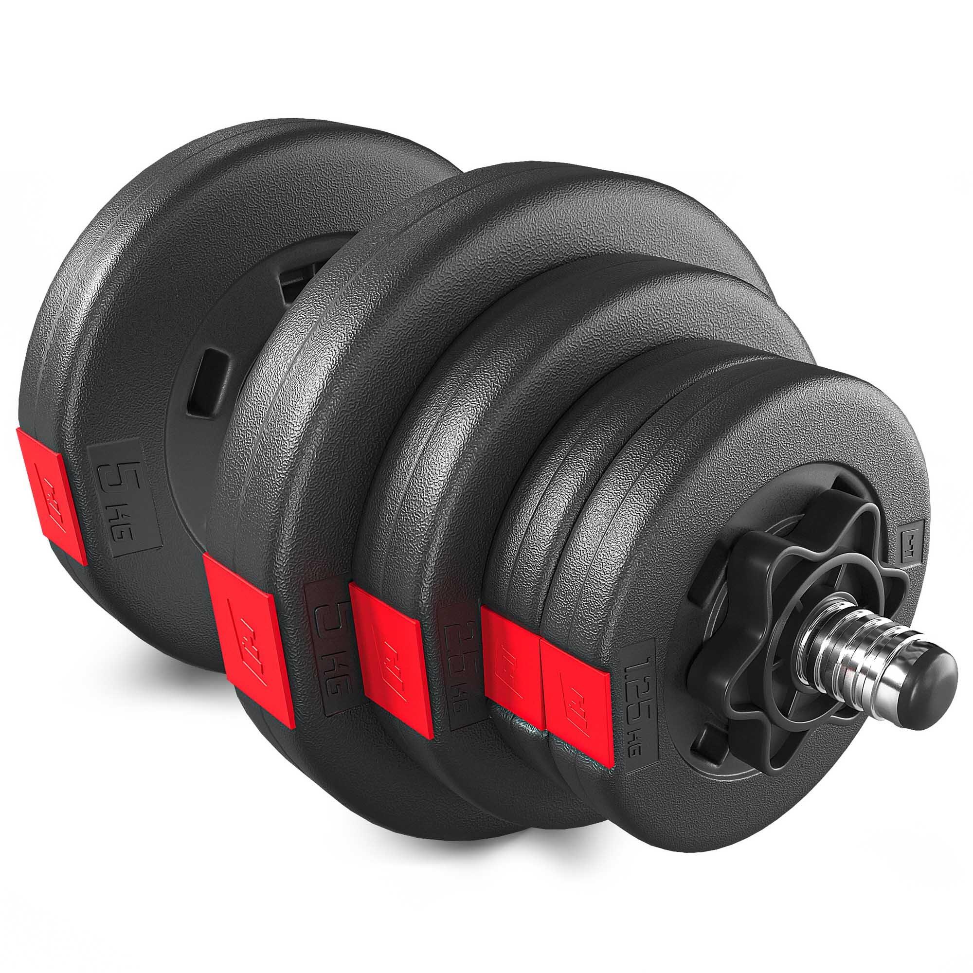 Zestaw hantli do treningu siłowego 1x20kg Hop-Sport HS-CD1x20 kompozytowe