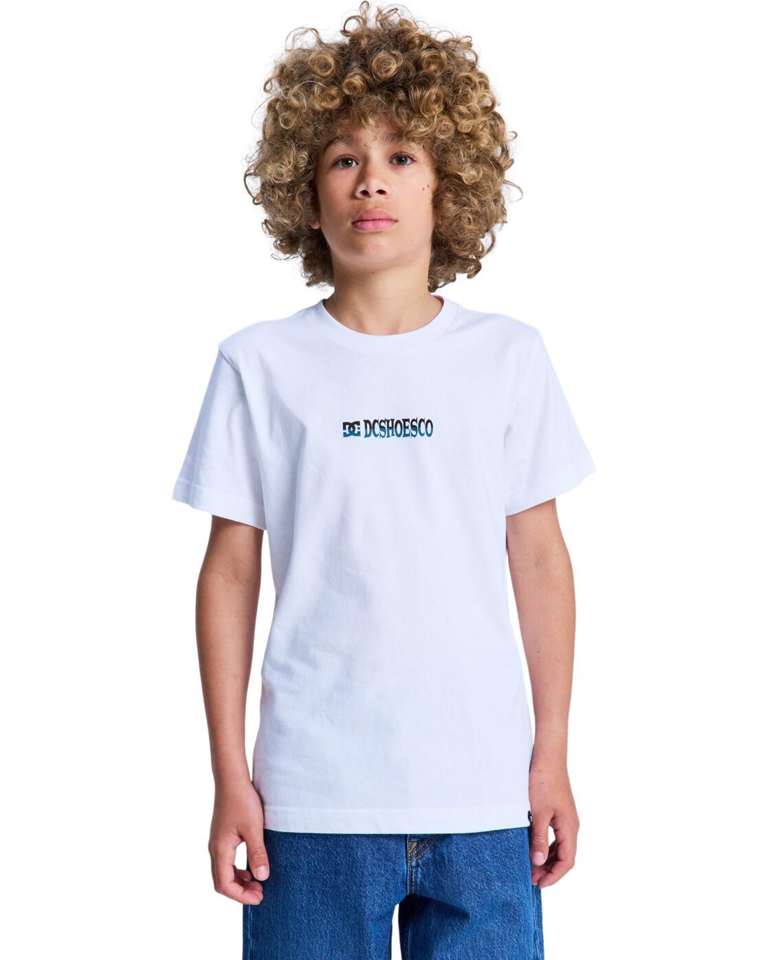 Koszulka z krótkim rękawem dla Chłopcy MEDITATING Biały