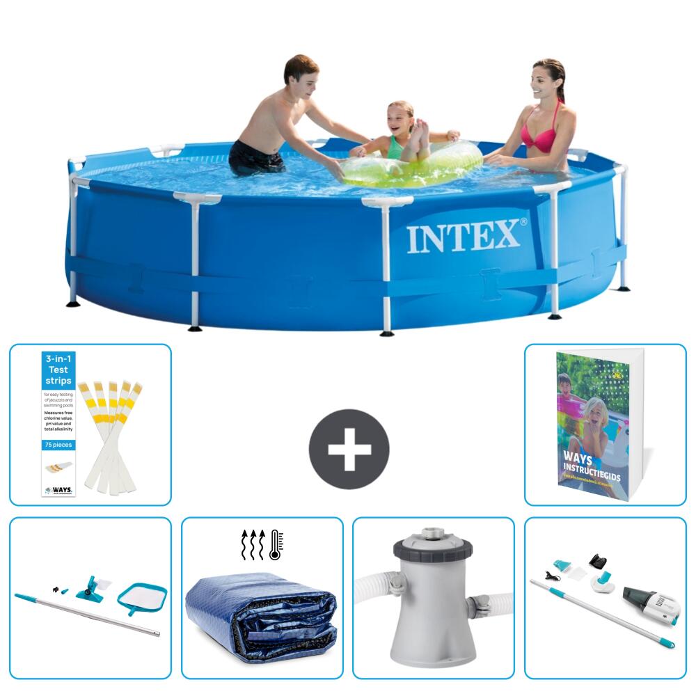 INTEX Basen ze stelażem Okrągły - 305x76 cm - 7-częściowy S149