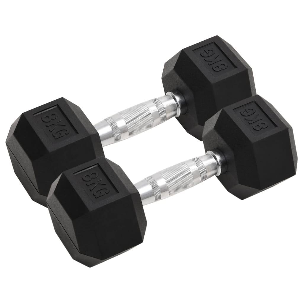 VidaXL Hantle 2 szt. 16 kg żeliwo