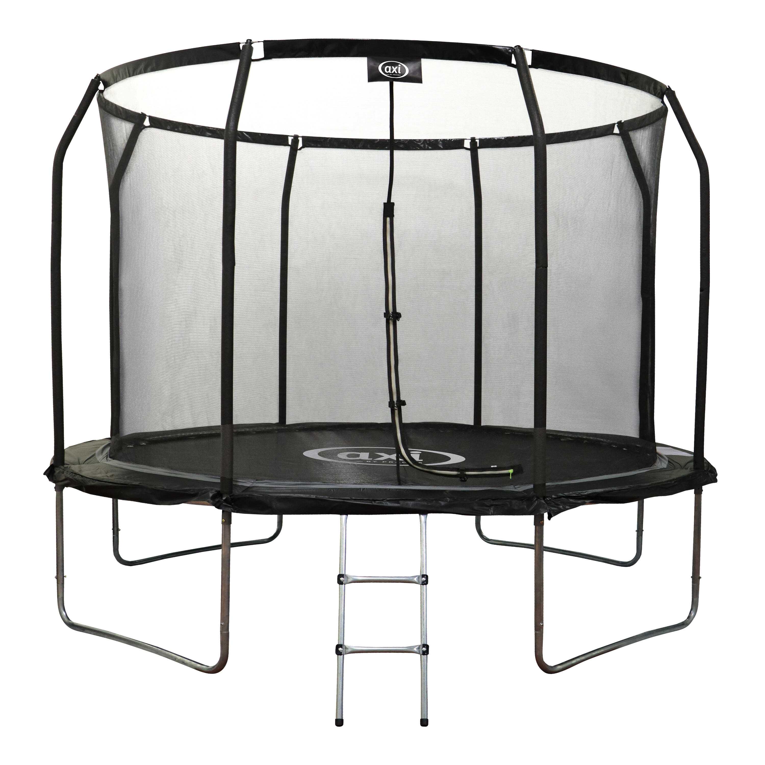 Trampolina Ø 305 cm - naziemna – AXI Houston – drabinka, siatka