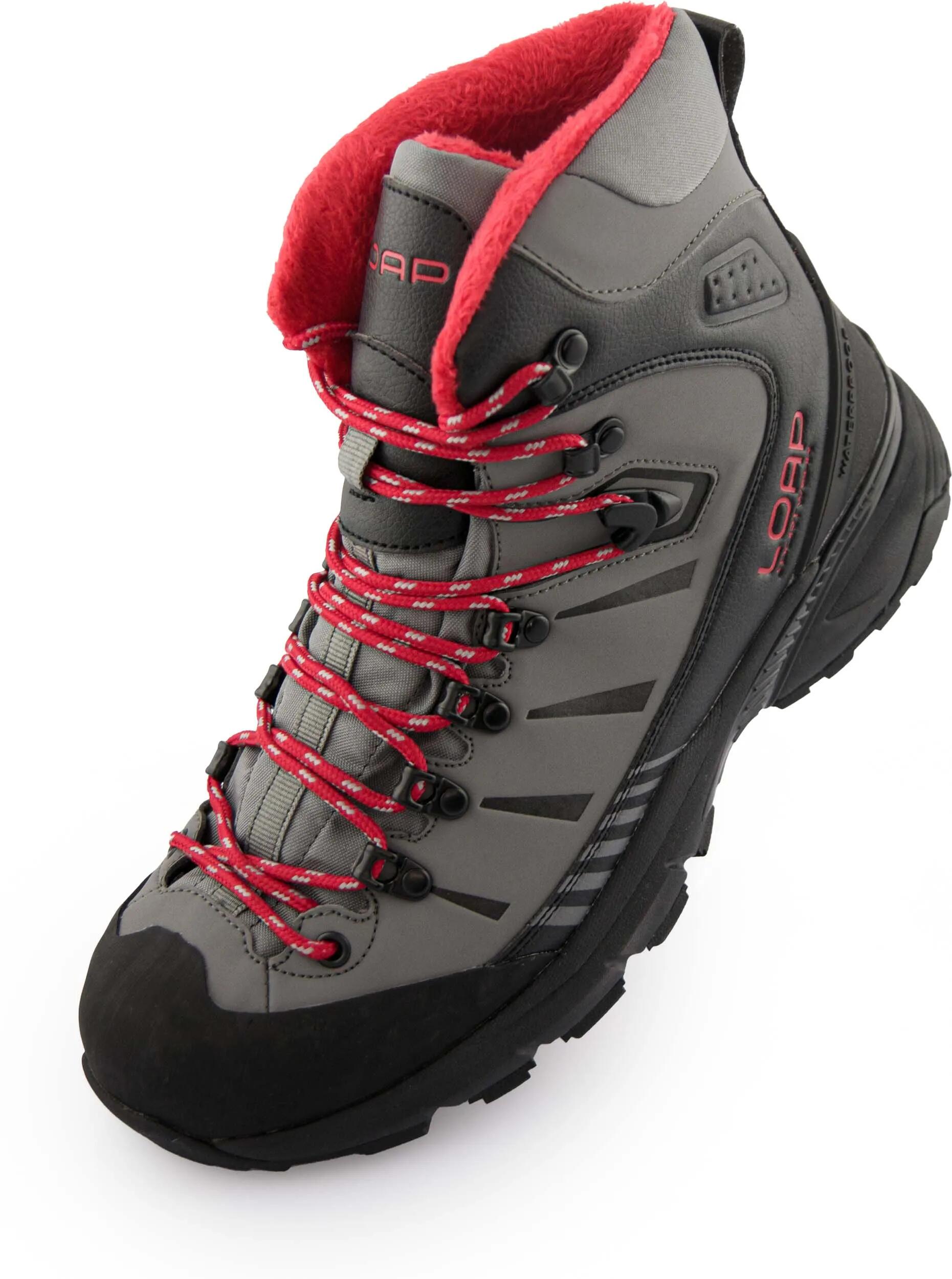 Męskie ocieplane buty outdoorowe Loap Eclipse szare