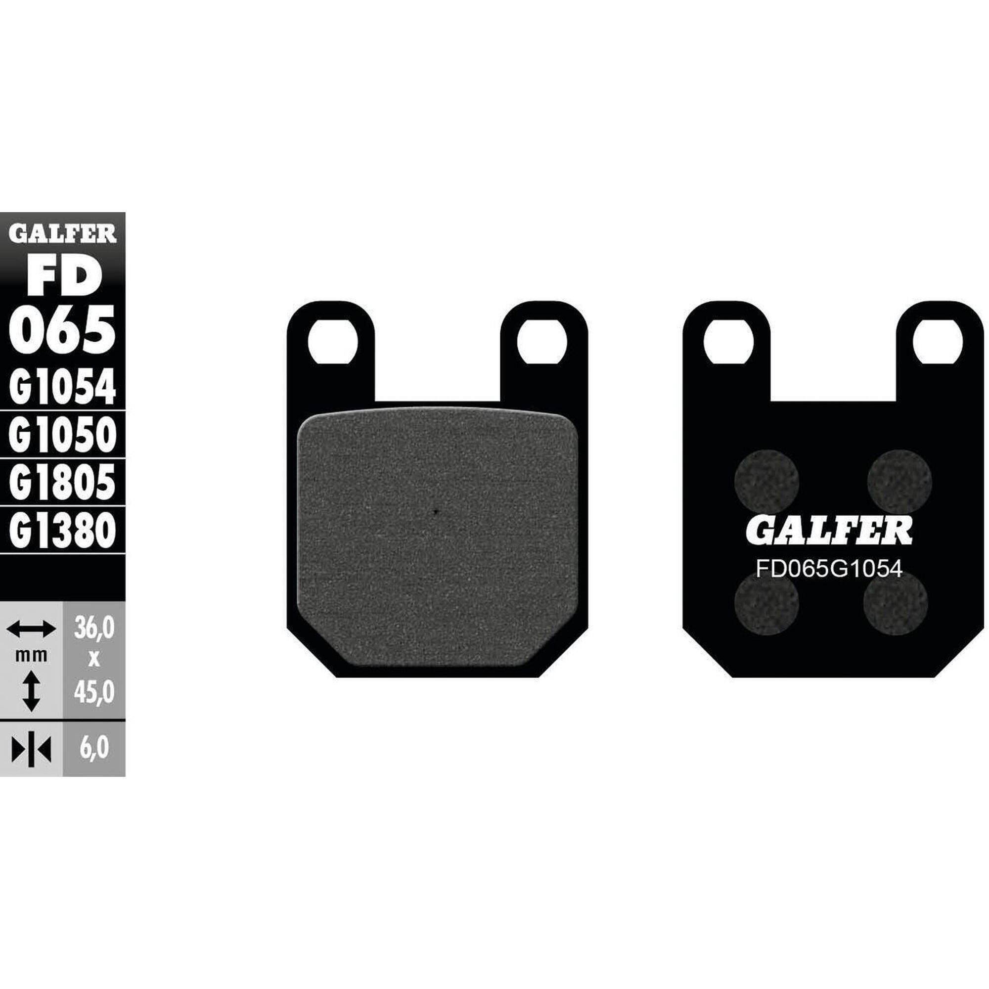 Organiczne klocki hamulcowe Galfer FD065 G1054 do rowerów