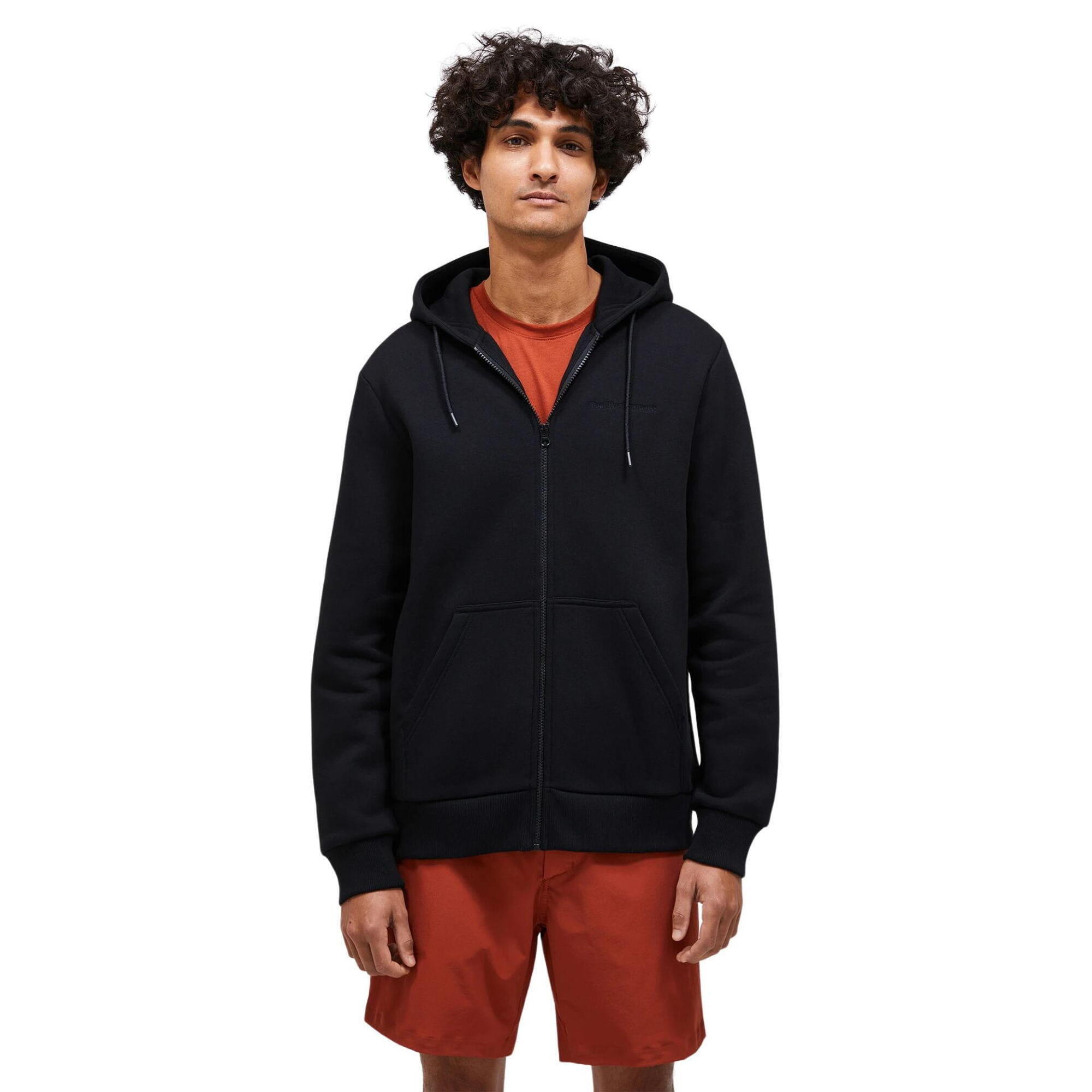 Bluza Peak Performance męska Original Small Logo Zip czarna - L
