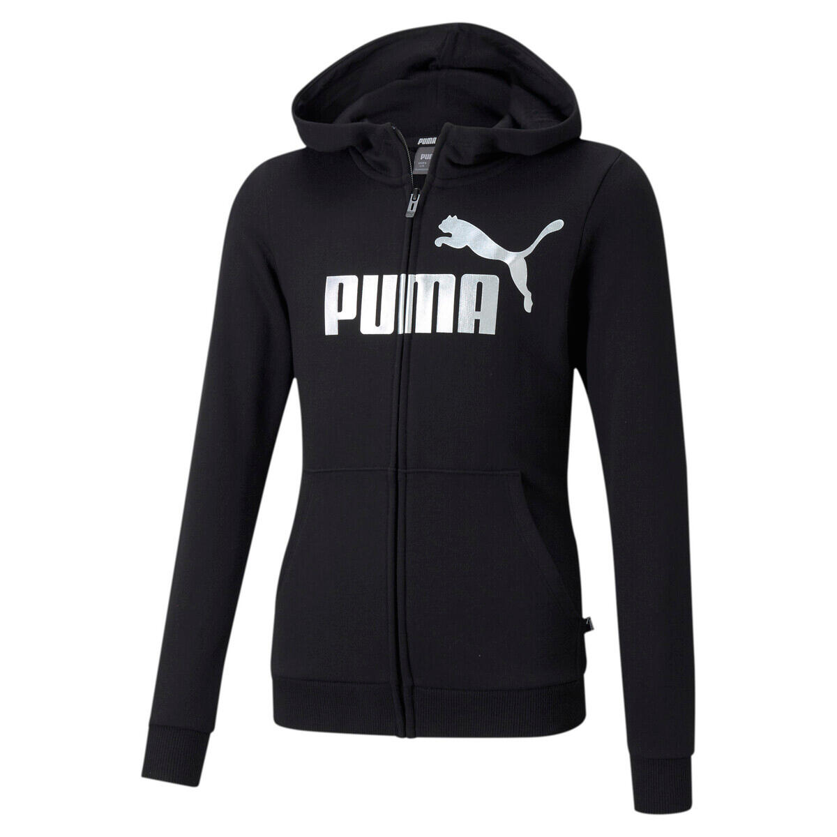 Dziewczęca bluza z kapturem Puma ESS+ Logo Full-Zip TR G