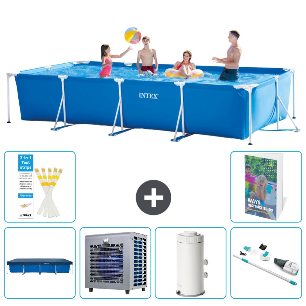 INTEX Basen ze stelażem Prostokątny - 450x220x84 cm - 7-częściowy S25