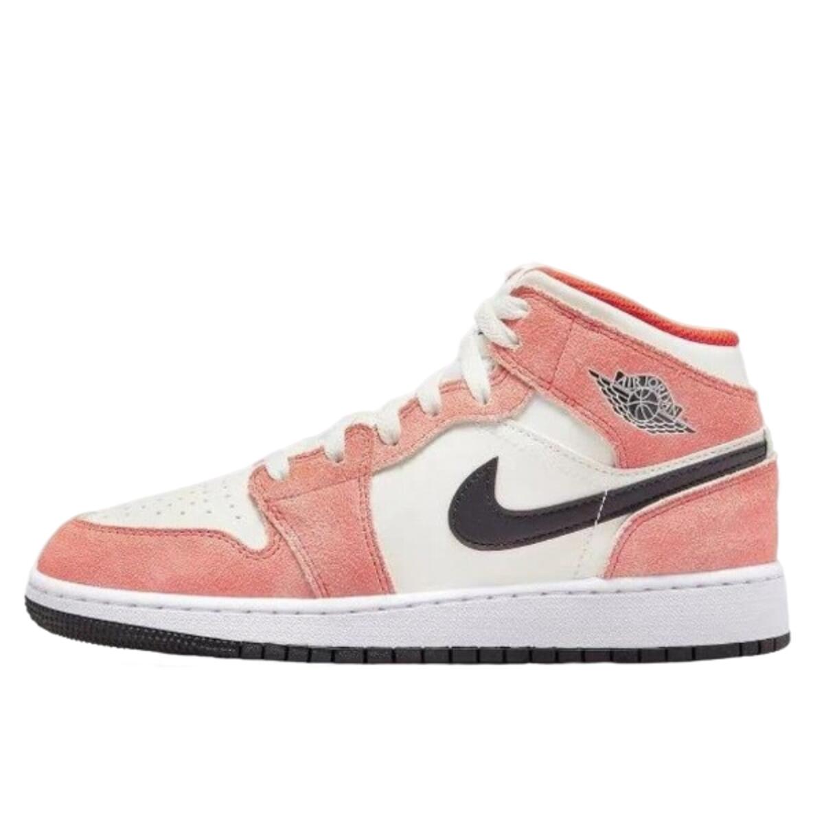 Buty do chodzenia dla dorosłych Air Jordan 1 Mid Orange Suede