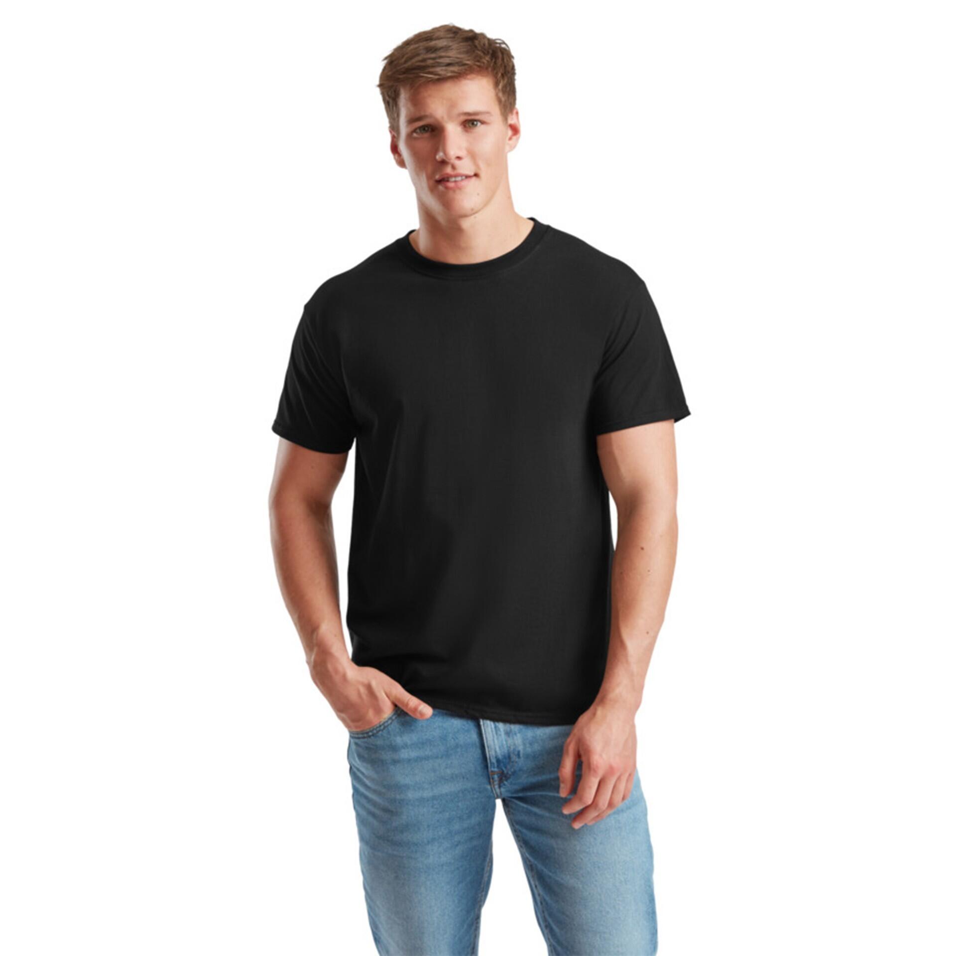 T-shirt Fruit Of The Loom Iconic 195 Premium Tees Adult Negro