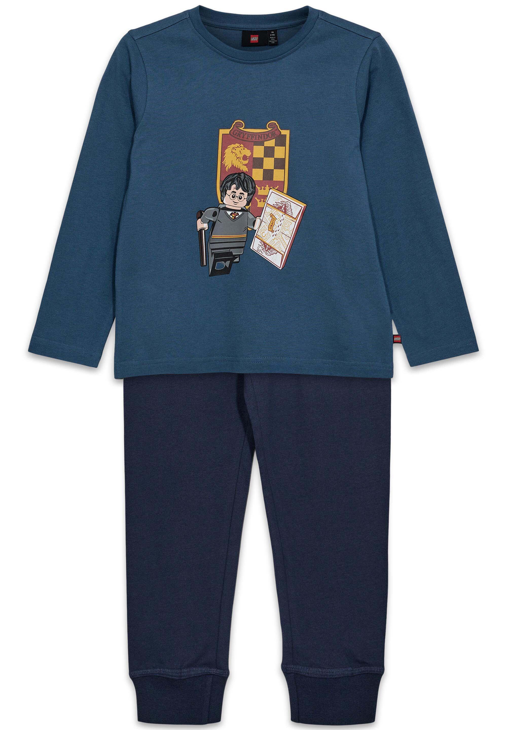 Piżama Dziecięca Bio Bawełna LEGO Harry Potter Aris 710 Niebieska