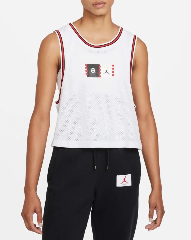 T-shirt dziewczęcy Nike Air Jordan Multi biały
