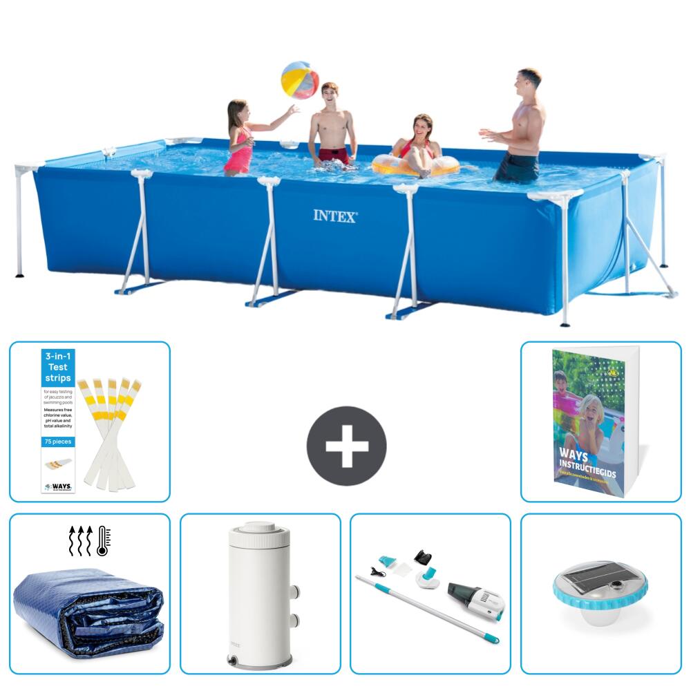 INTEX Basen ze stelażem Prostokątny - 450x220x84 cm - 7-częściowy S30