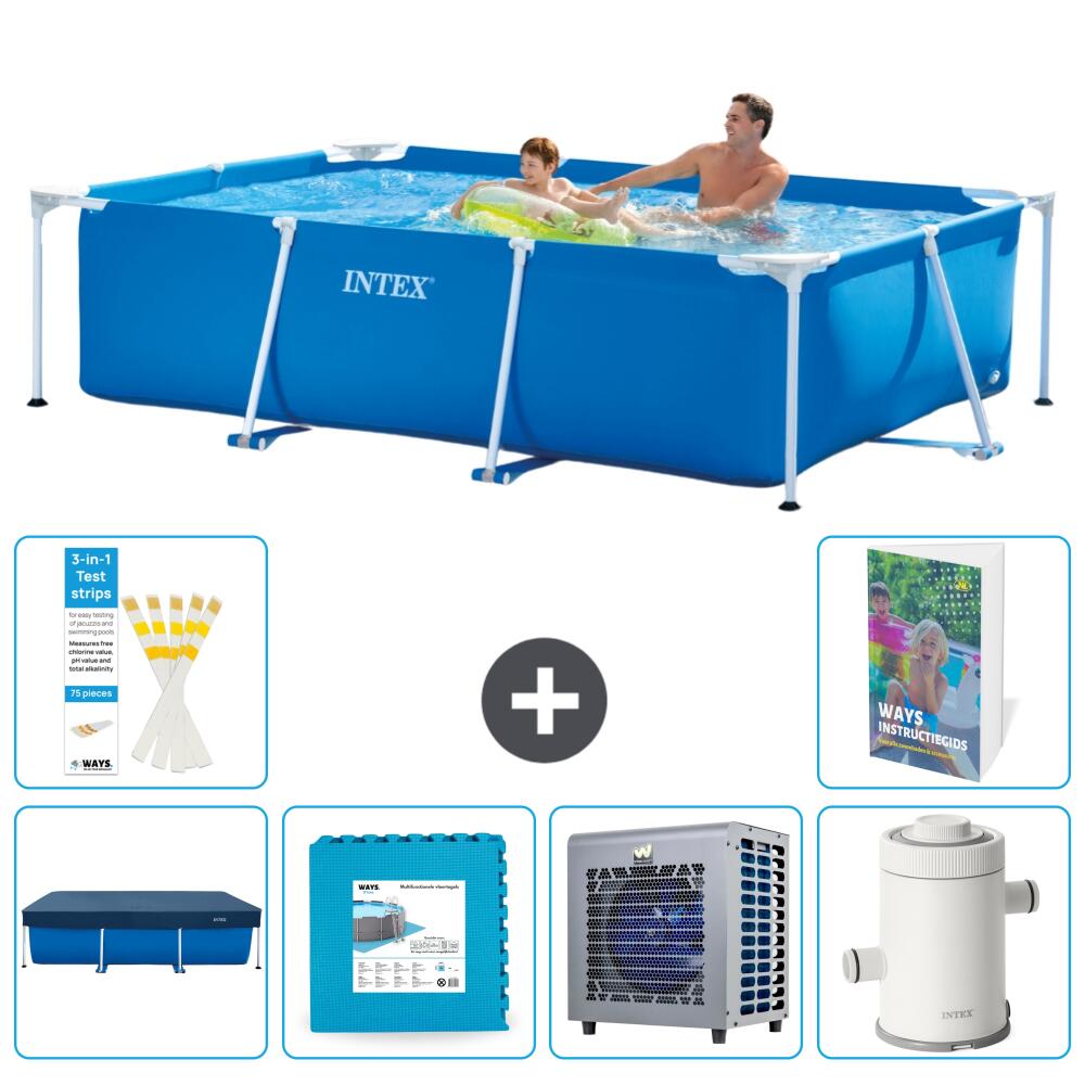 INTEX Basen ze stelażem Prostokątny - 260x160x65 cm - 7-częściowy S116