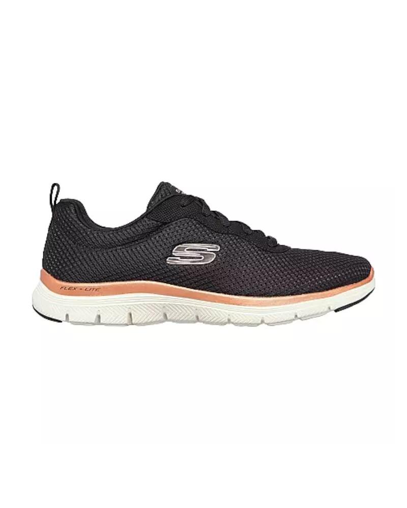 Baskets Femme Baskets Skechers FLEX APPEAL 4.0BRILLIANT Noir Noir Skechers