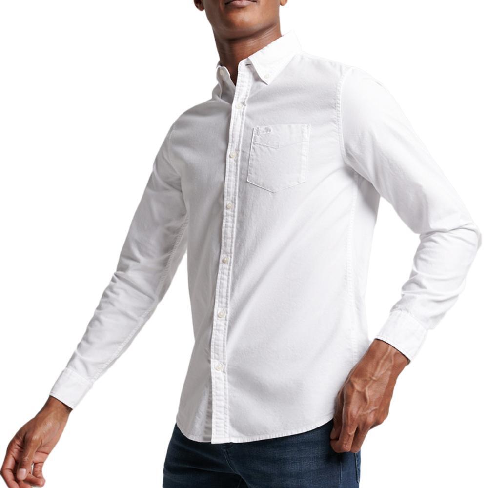 Koszula z długim rękawem z bawełny organicznej Superdry Oxford
