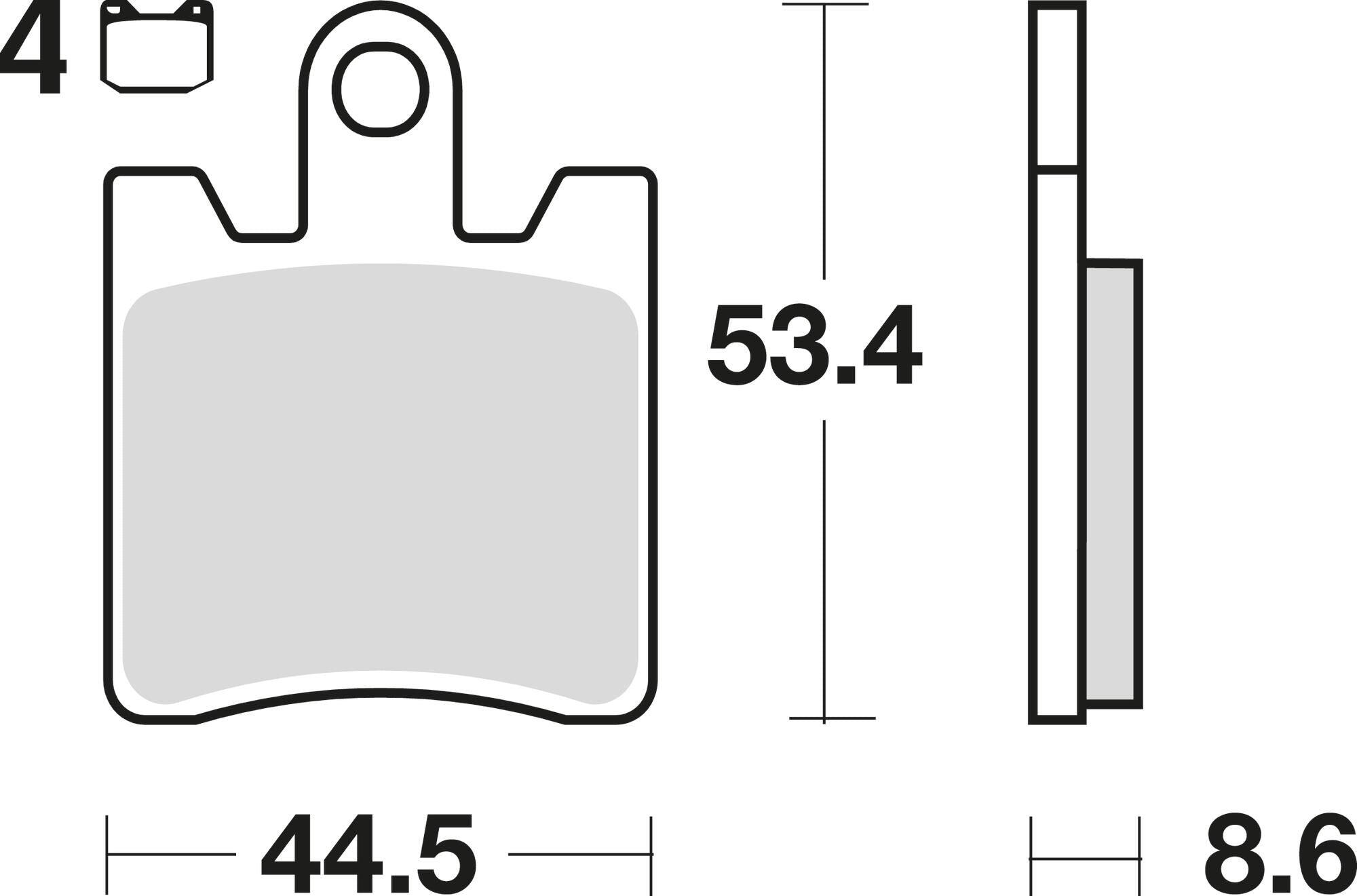 Trw MCB 706 Organic Brake Pads do Rowerów