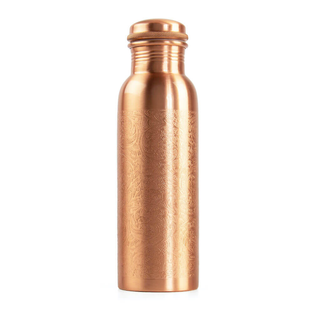 Miedziana butelka na wodę Bodhi 800ml - Ornaments