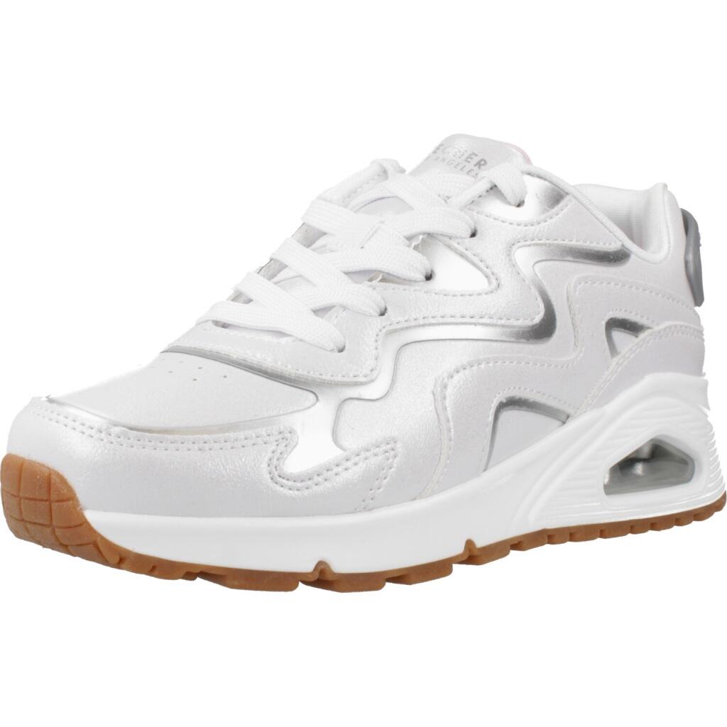 Buty SKECHERS UNO GEN1 WAVY SHIMMER Srebrny