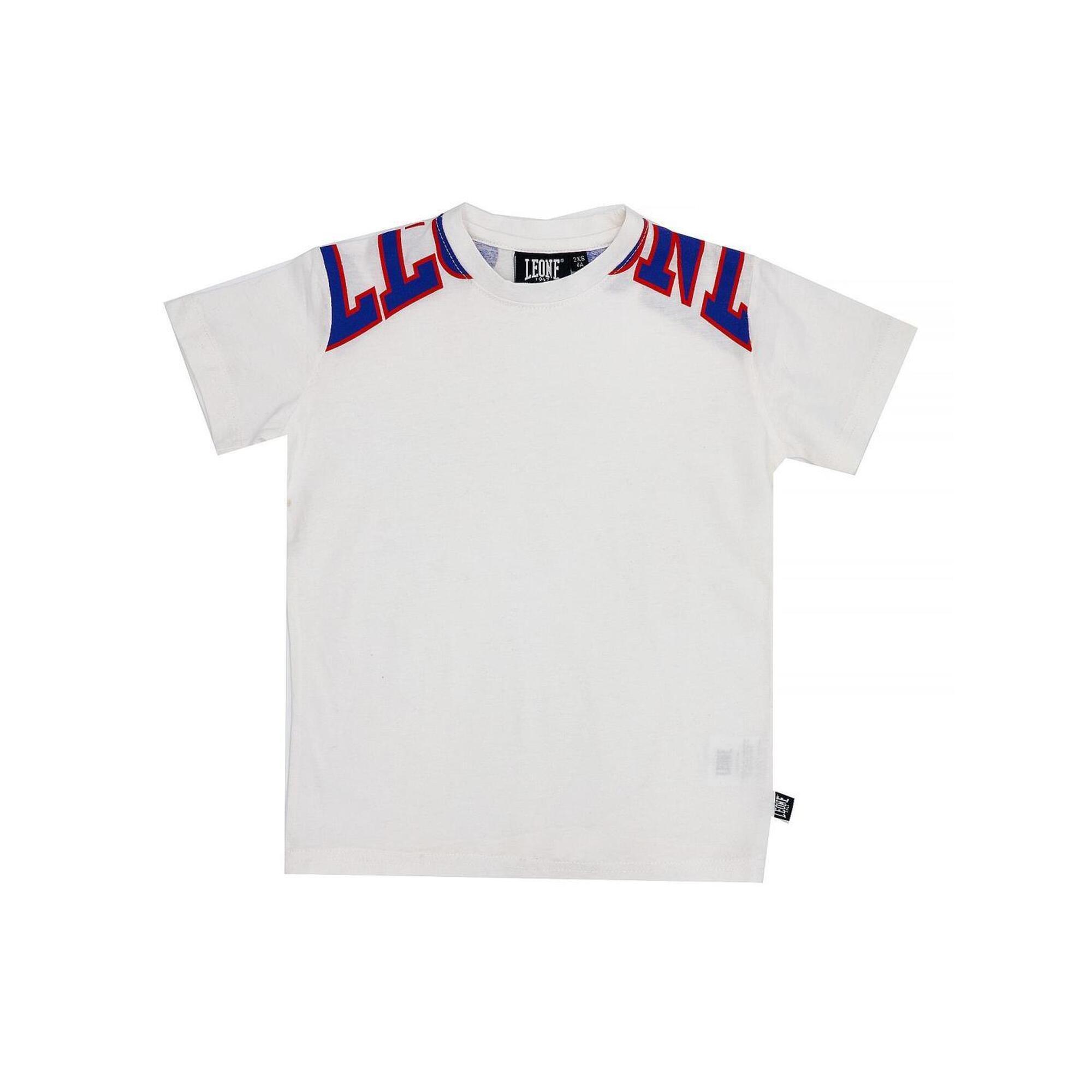 Koszulka sportowa z krótkim rękawem dziecięca duże logo