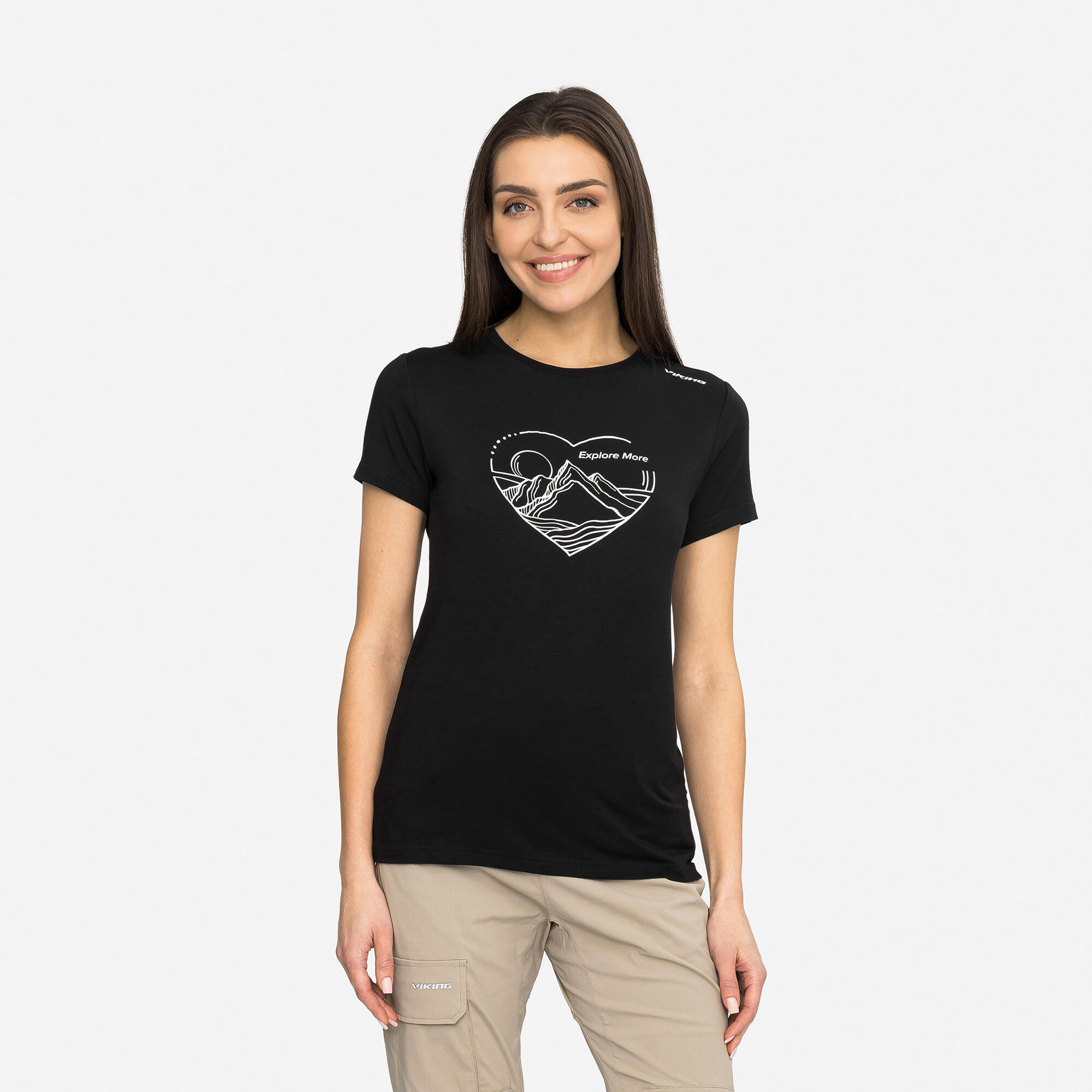 T-shirt damski VIKING Lenta Bamboo Light Lady