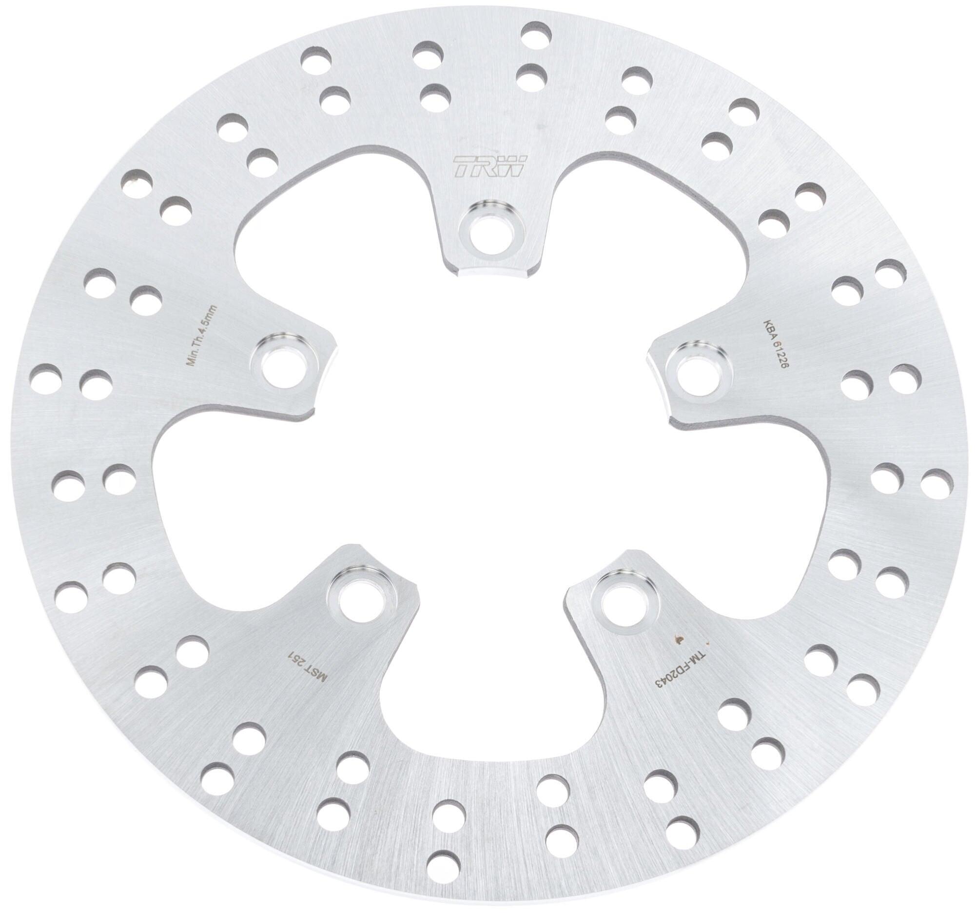 Tarcza hamulcowa TRW MST251 240 mm 5-otworowa sztywna