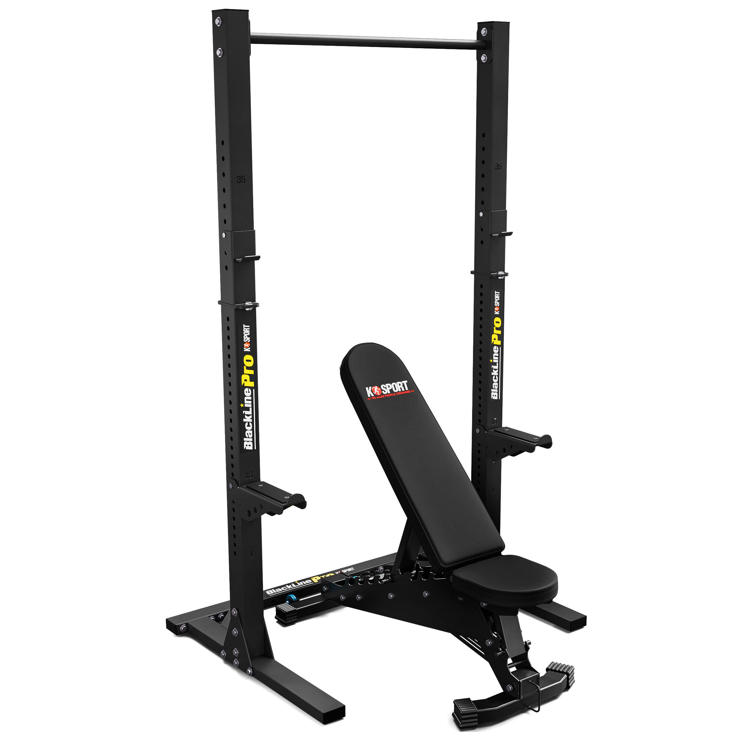 Zestaw ŁAWKA + Stojaki i drążek do podciągania RACK K-sport KSG013