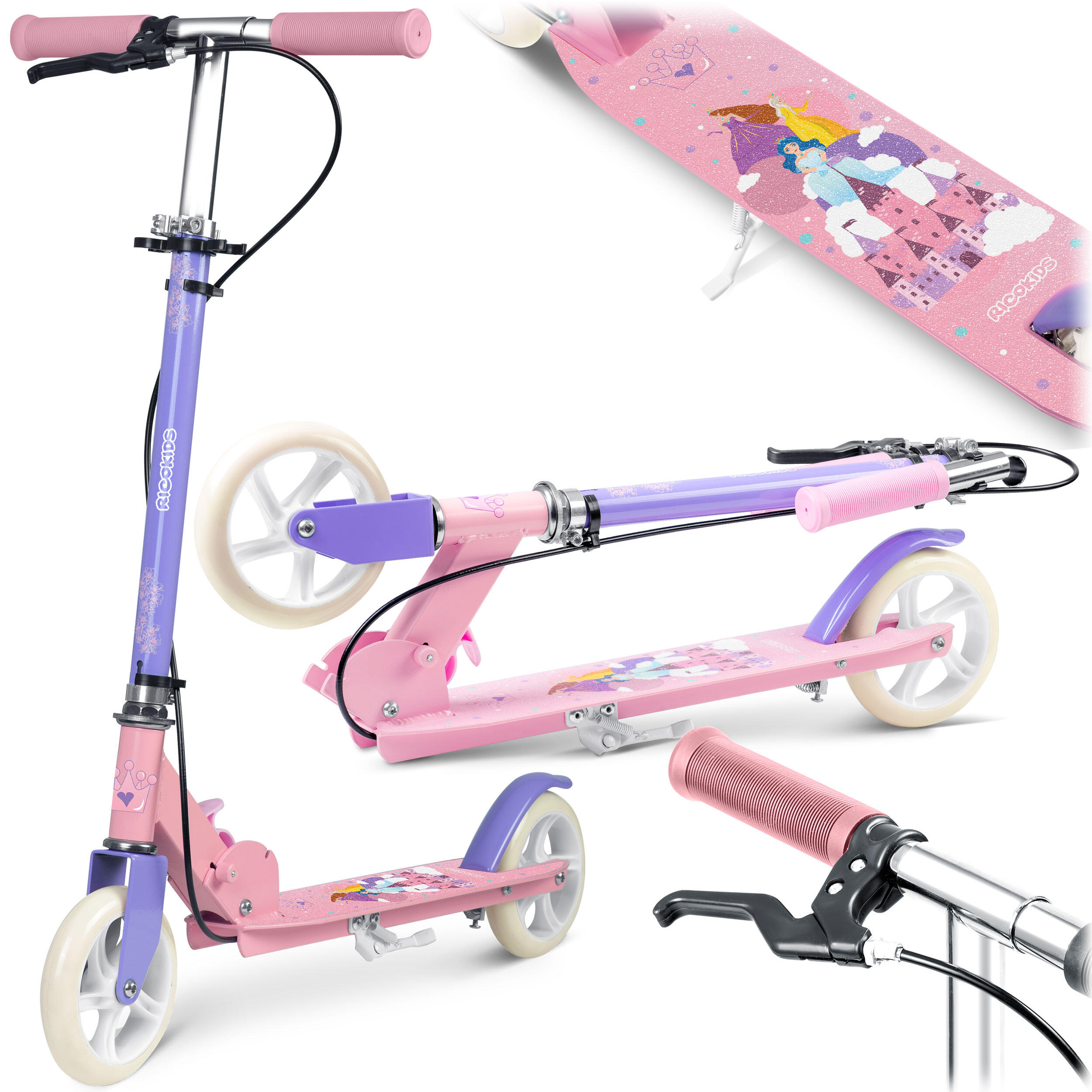Hulajnoga dwukołowa dla dzieci Ricokids Kodi składana ABEC-7