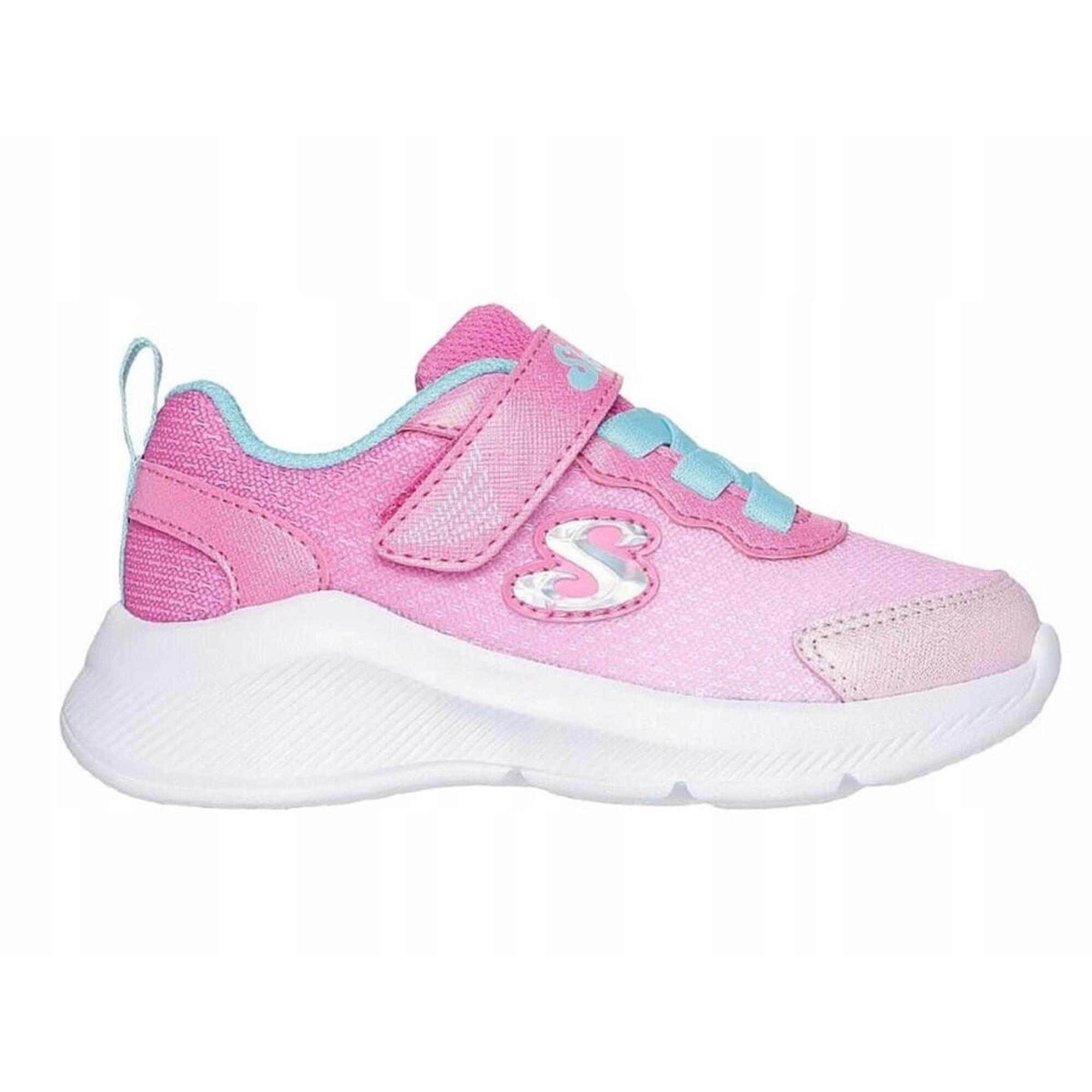 BUTY dziecięce SKECHERS sportowe 303579N-PKLB różowe na rzepę lekkie 23