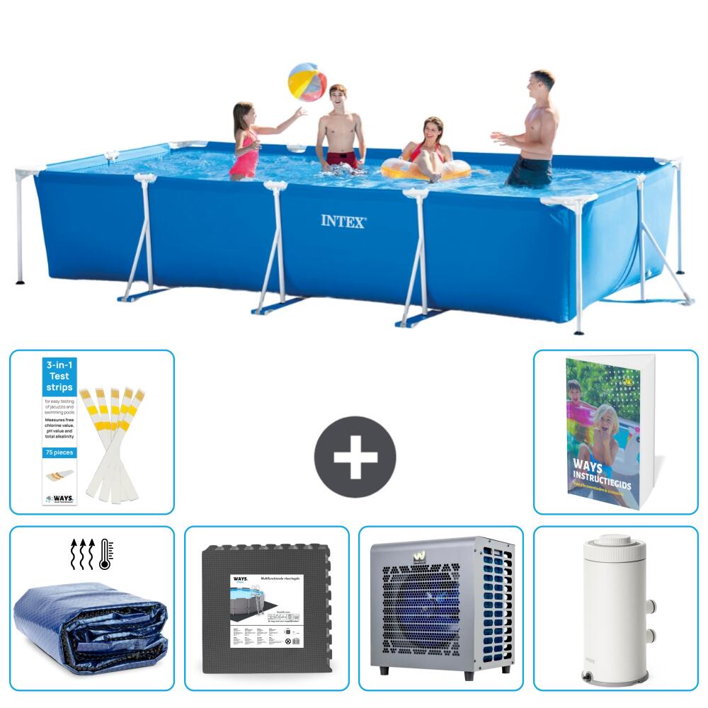 INTEX Basen ze stelażem Prostokątny - 450x220x84 cm - 7-częściowy S16