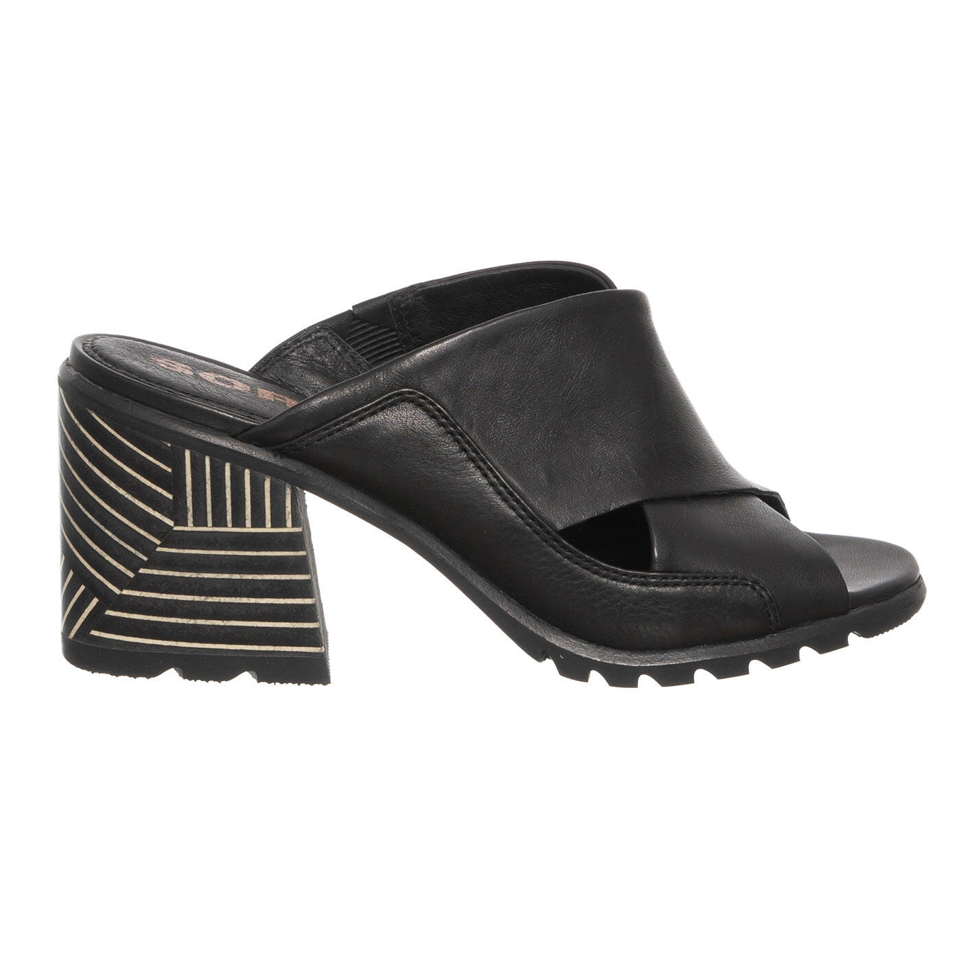 Mule Sorel Nadia Czarne Skóra Naturalna Czarne