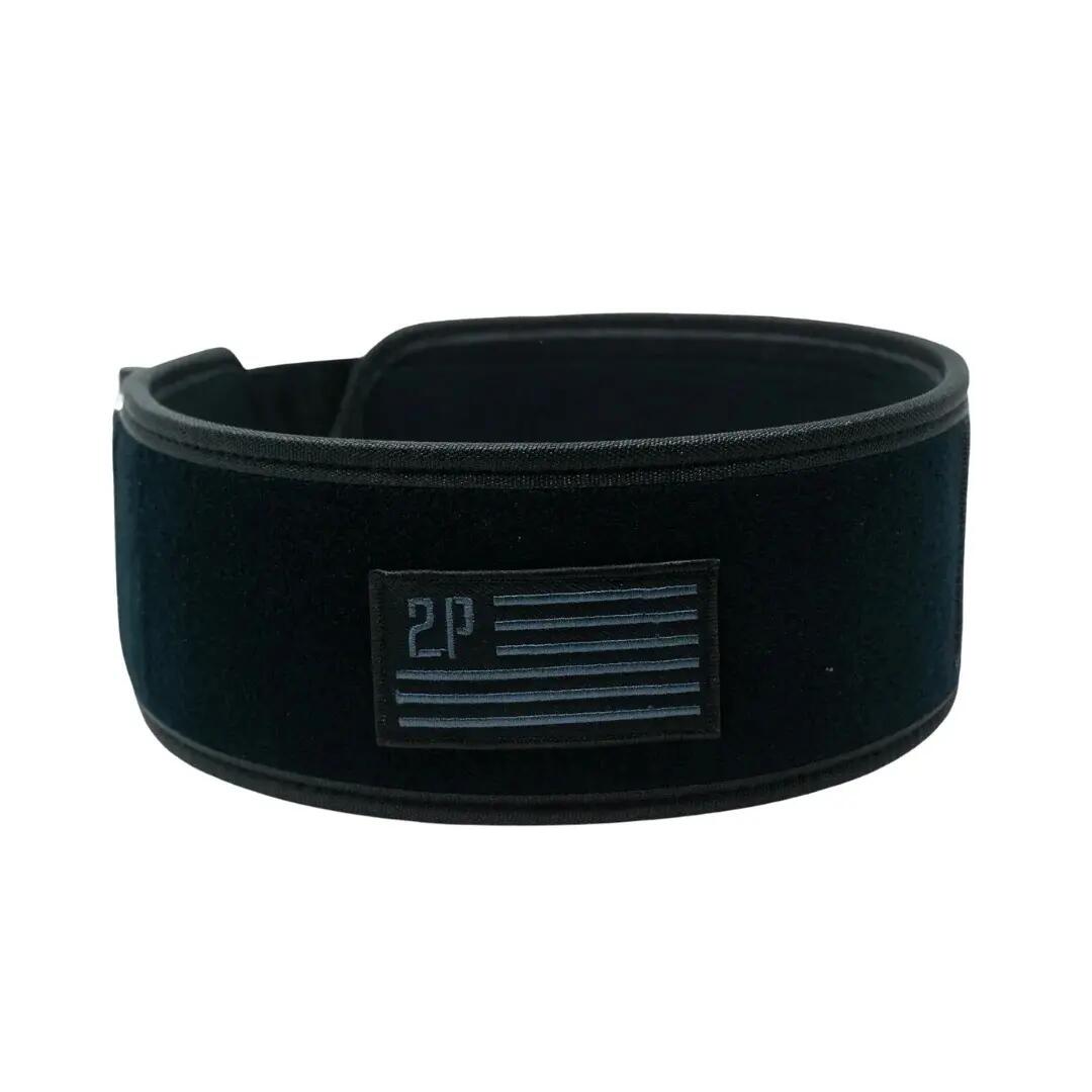 Pas do podnoszenia ciężarów 2POOD Black Velcro Patch 4