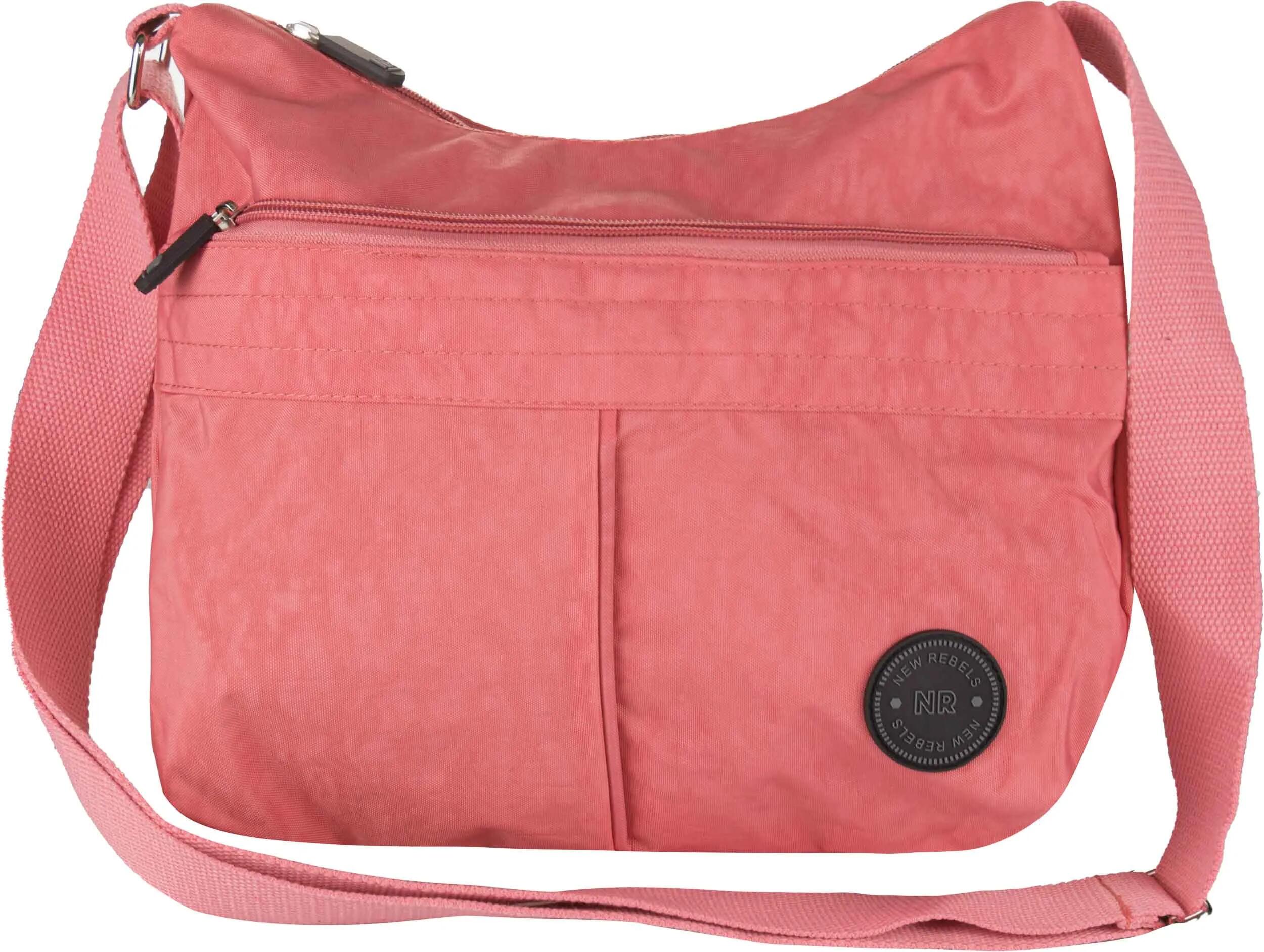 Damska torba New Rebels Crincle Top Zip Soft Pink