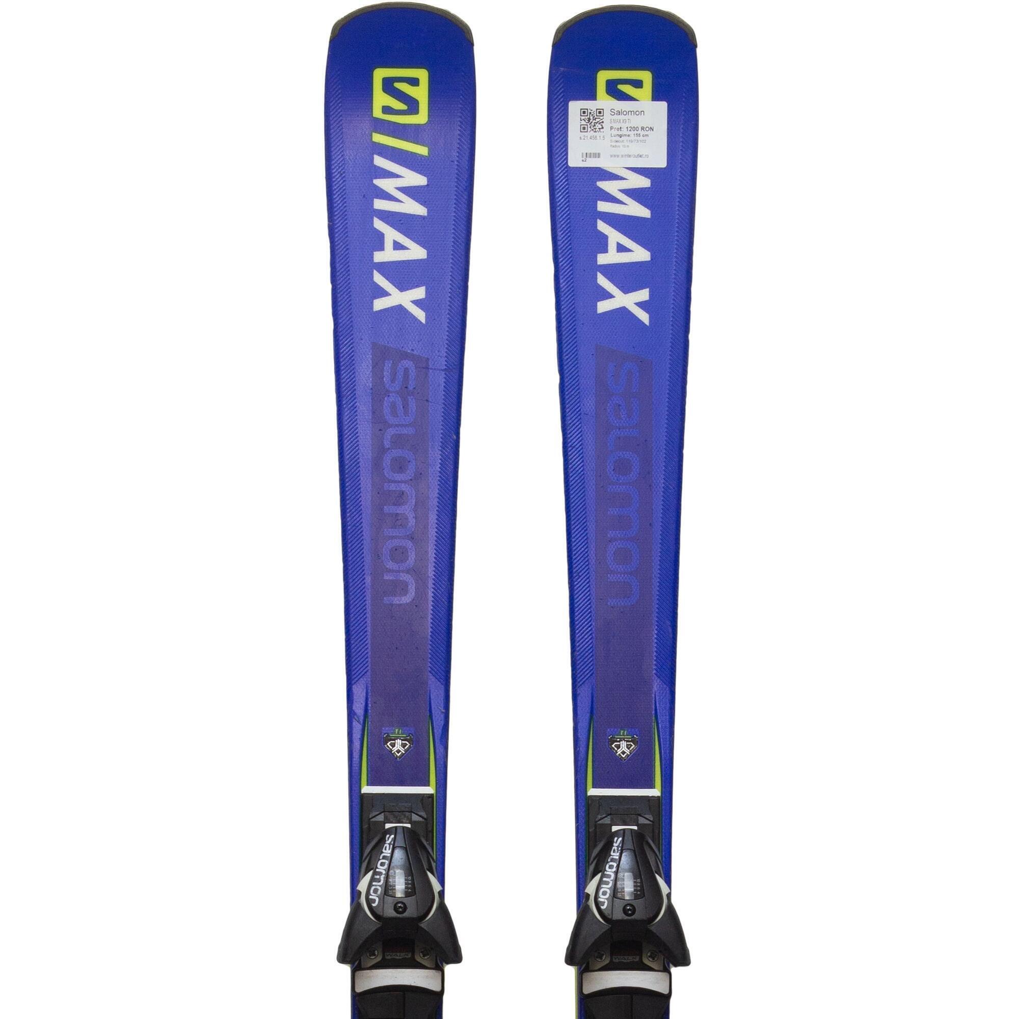 Second Life- Narty SALOMON S MAX X9 TI  155 cm- Stan bardzo dobry