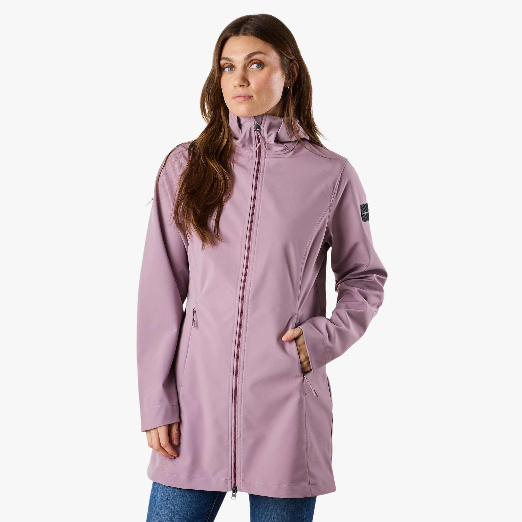 Kurtka Softshell Wędrówki Kobieta Trondheim Wodoodporny