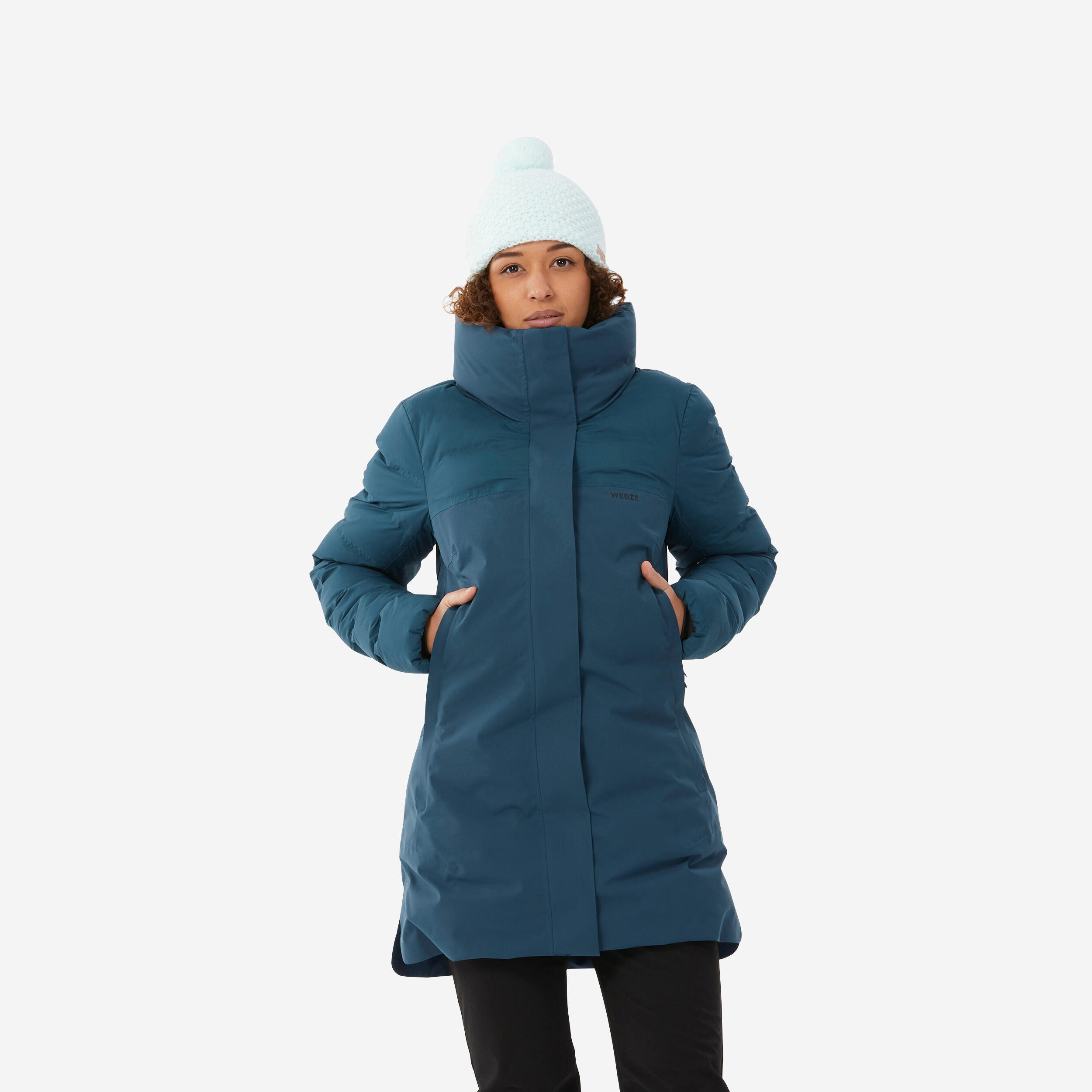Kurtka narciarska i snowboardowa damska Wedze 500 Warm Long
